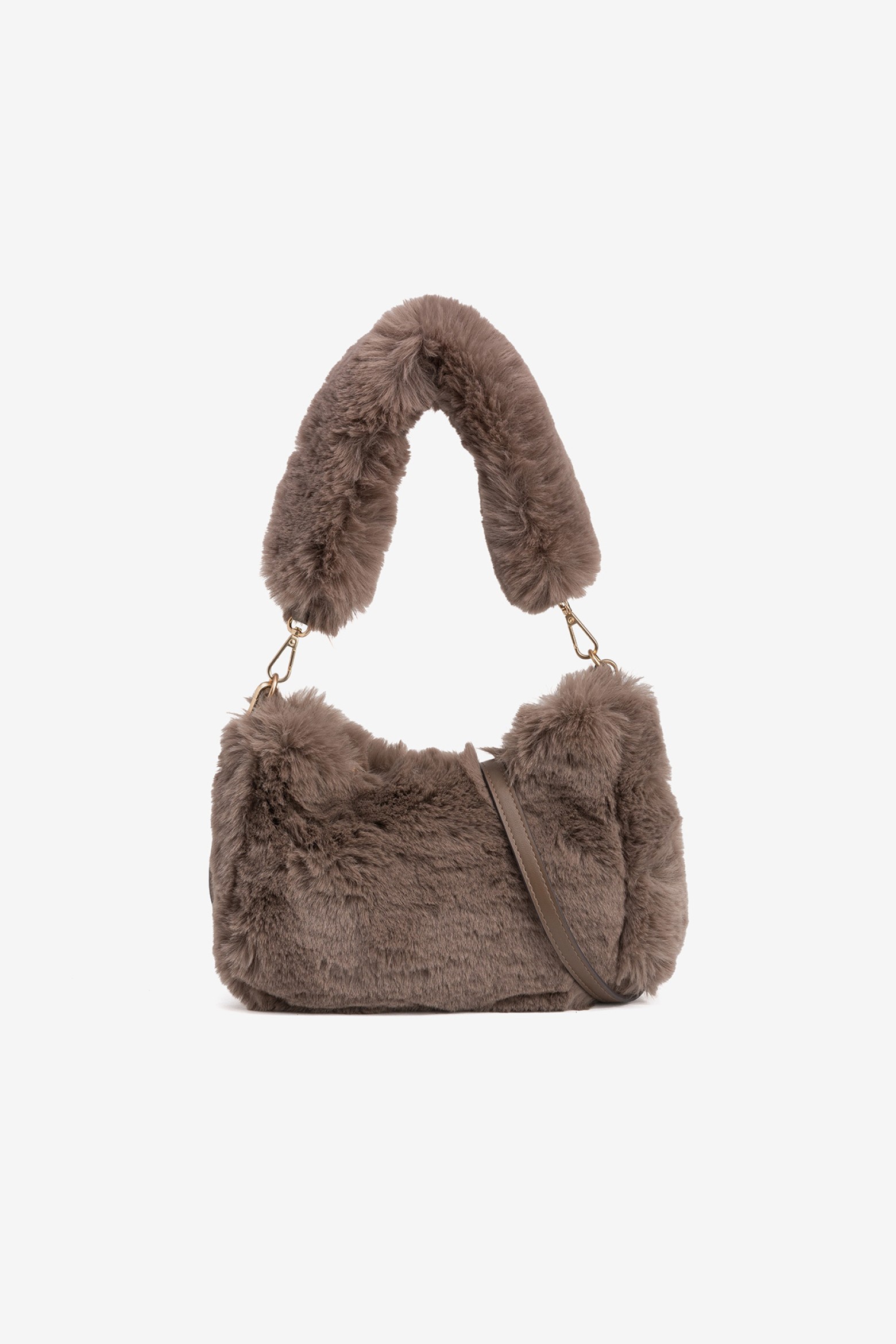 Faux Fur Baguette Bag