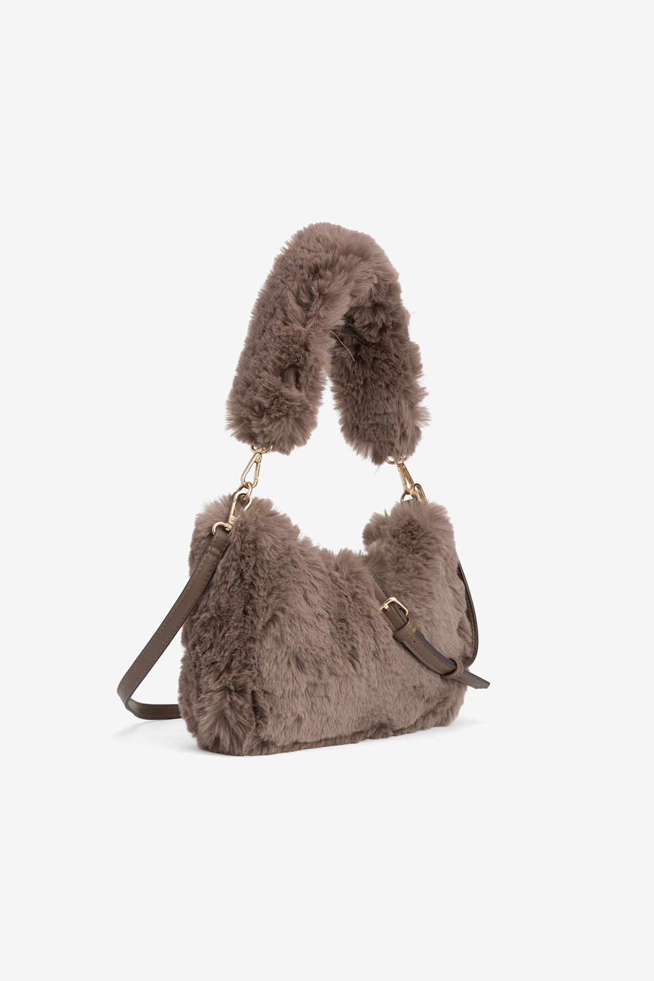 Faux Fur Baguette Bag