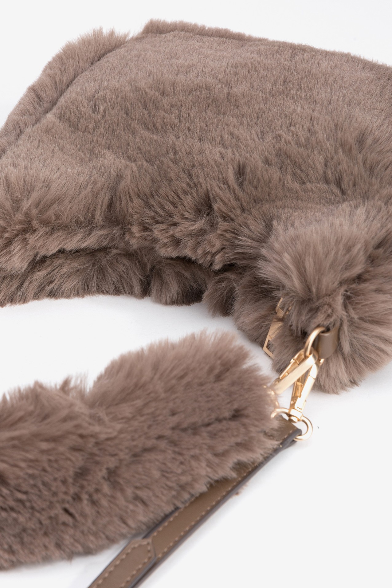 Faux Fur Baguette Bag