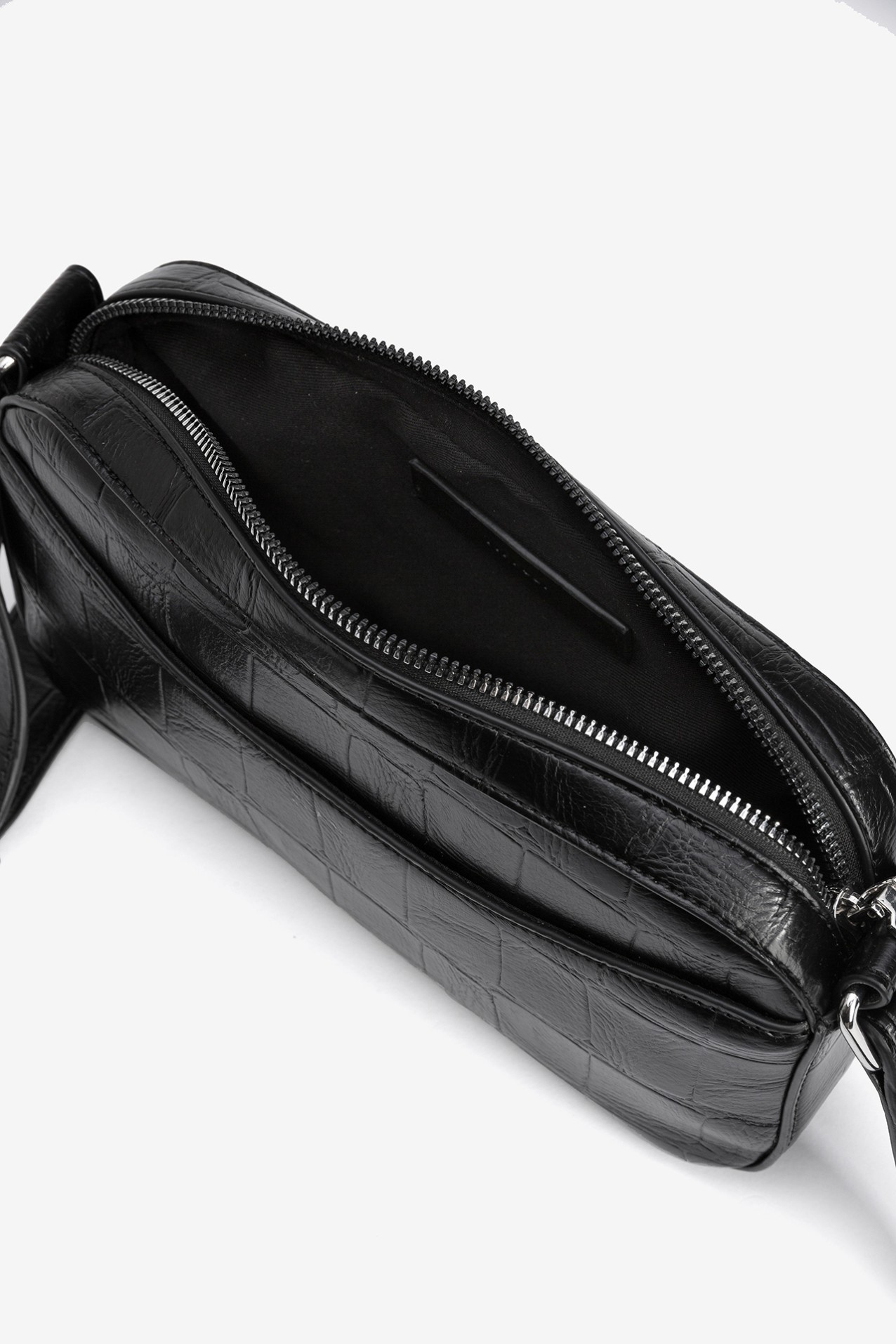 Mala Tiracolo Efeito Croco