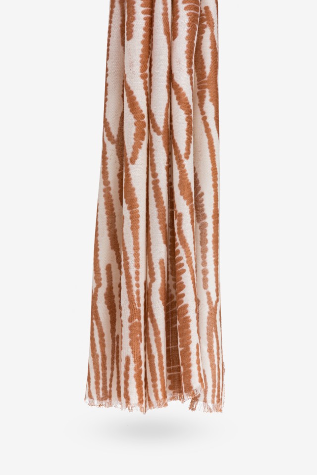 Bicolor Printed Rectangular Scarf