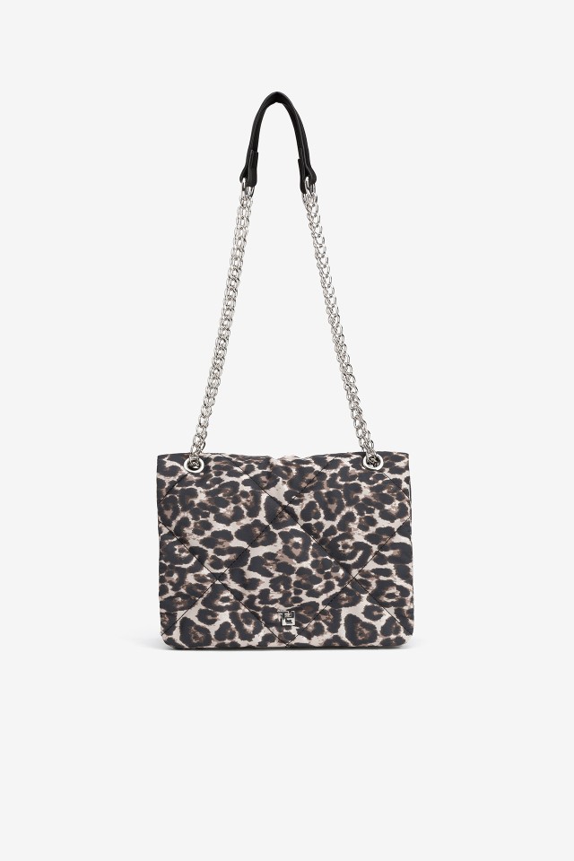 Bolso de Nylon con Estampado Animal