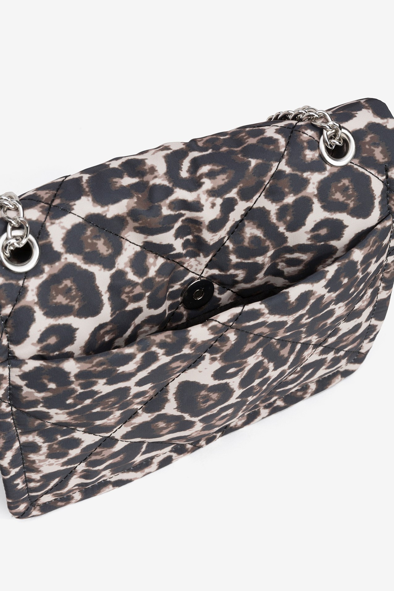 Nylon Bag with Animal Print