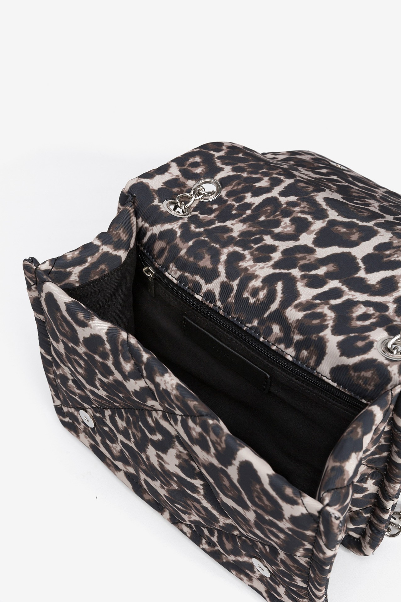 Nylon Bag with Animal Print