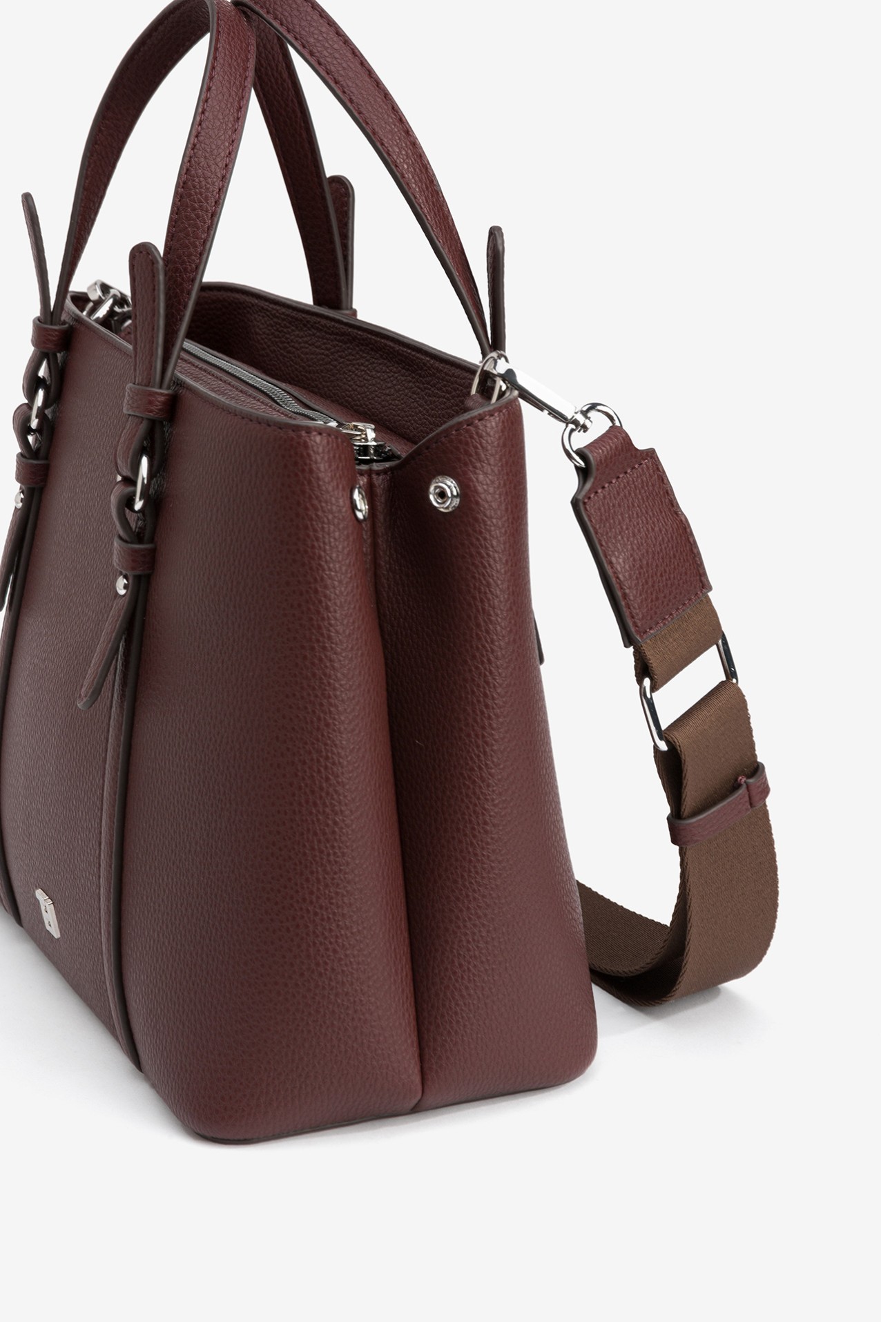 Faux Leather City Bag