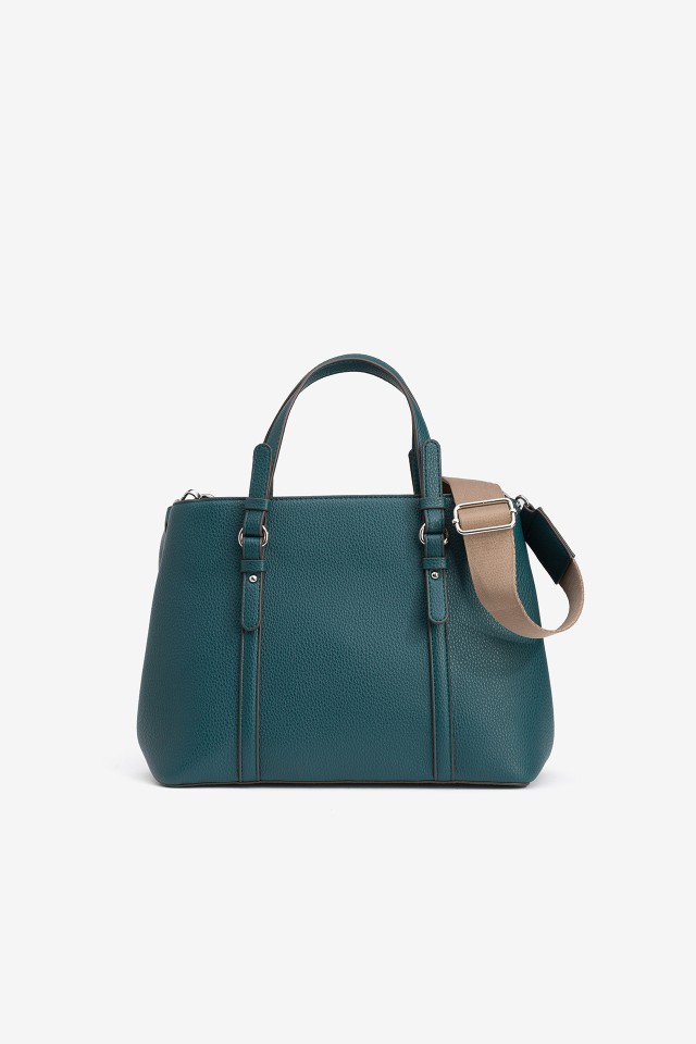 Faux Leather City Bag
