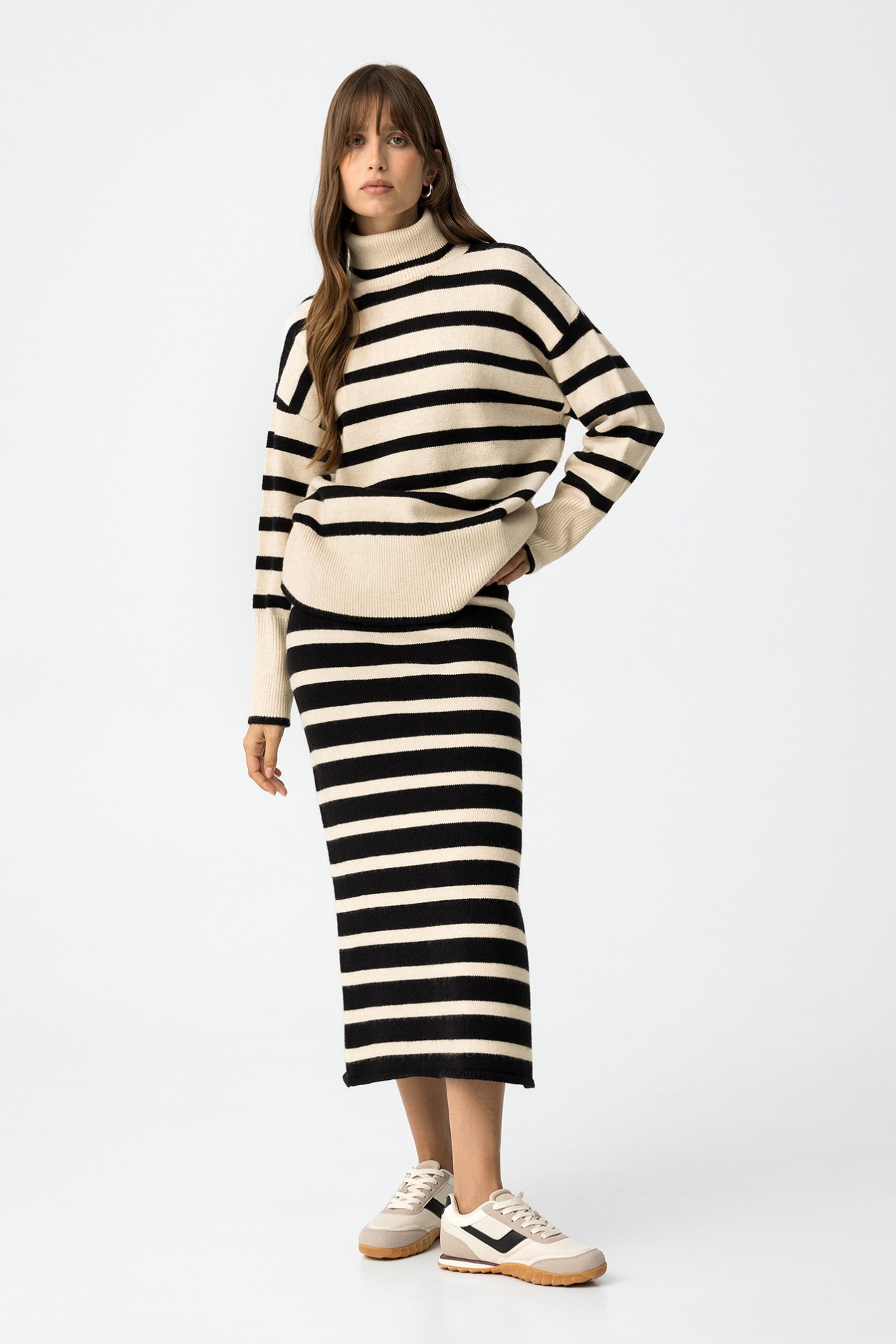 Striped Knit Skirt