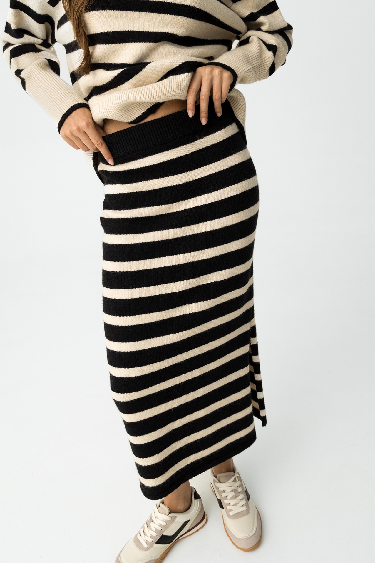 Striped Knit Skirt