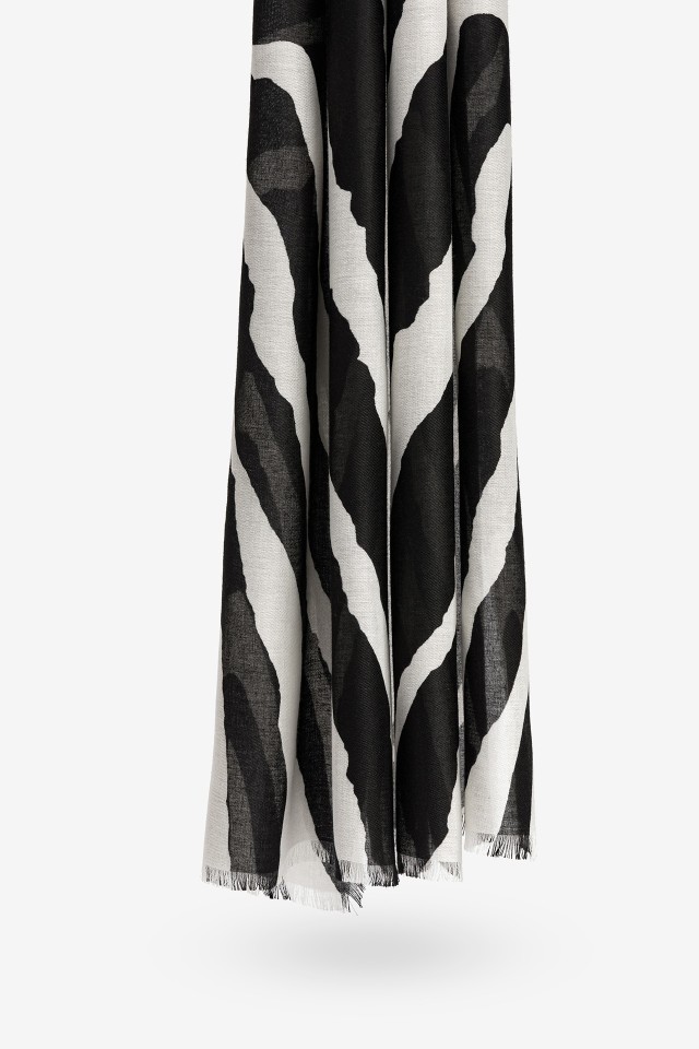 Leno Retangular Estampado Zebra