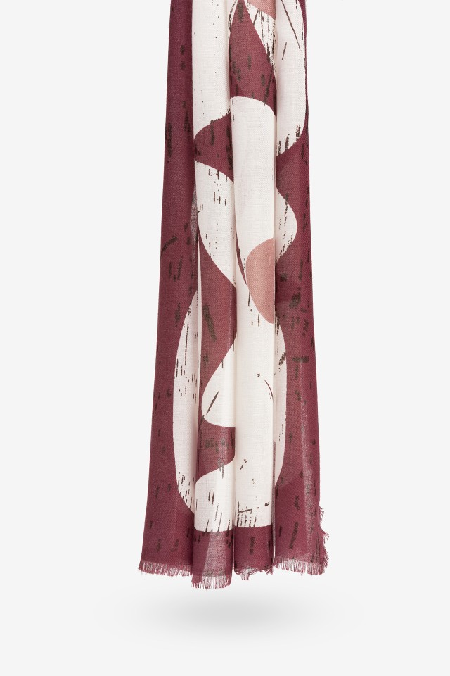 Floral Printed Rectangular Scarf