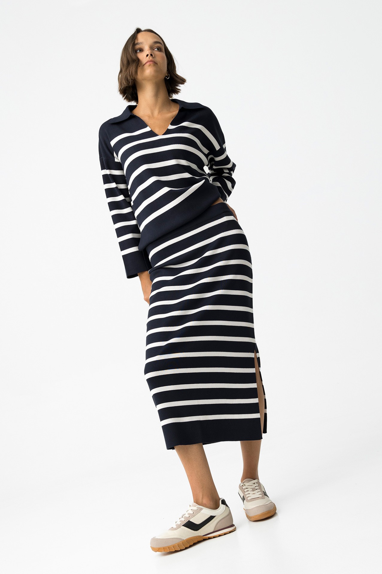 Saia de Malha s Riscas