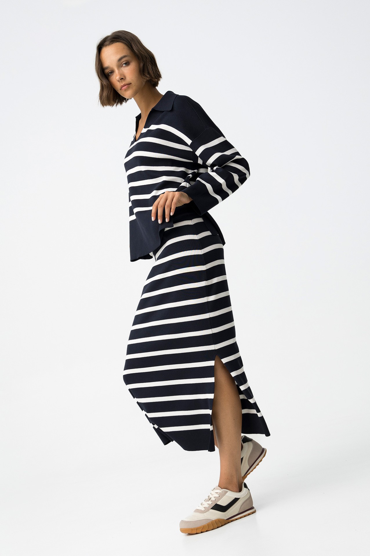 Saia de Malha s Riscas