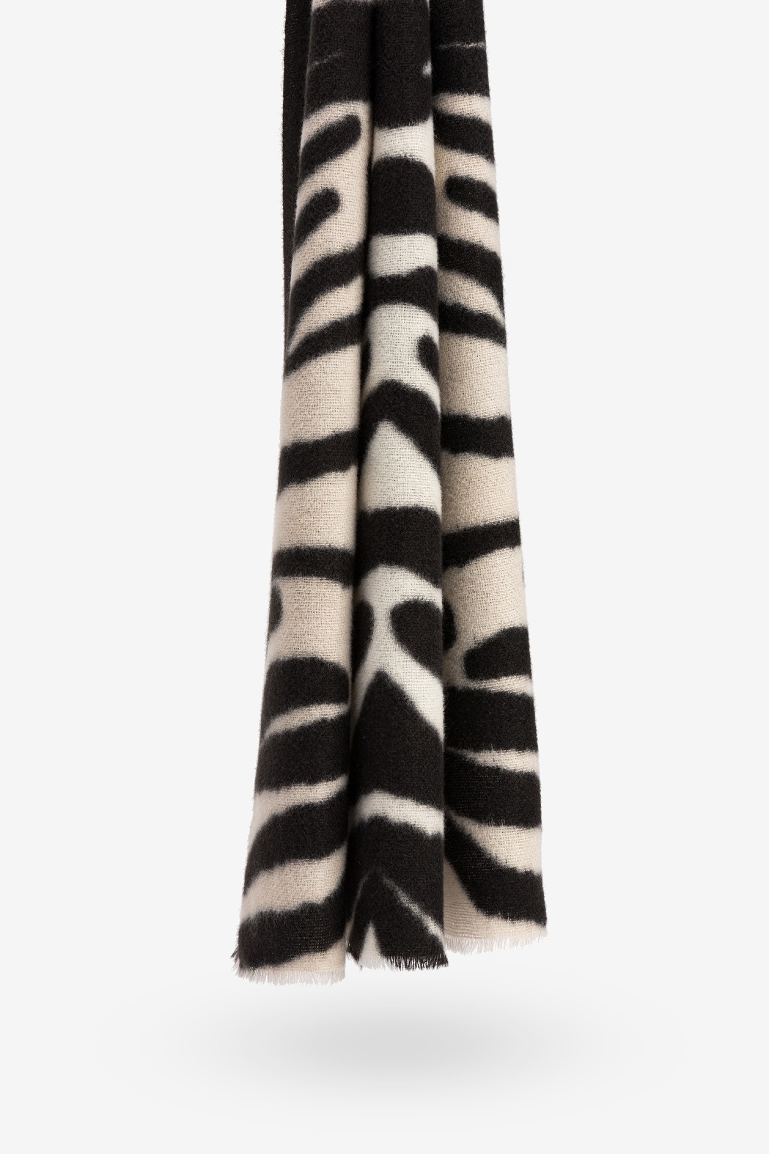 Zebra Printed Carded Scarf