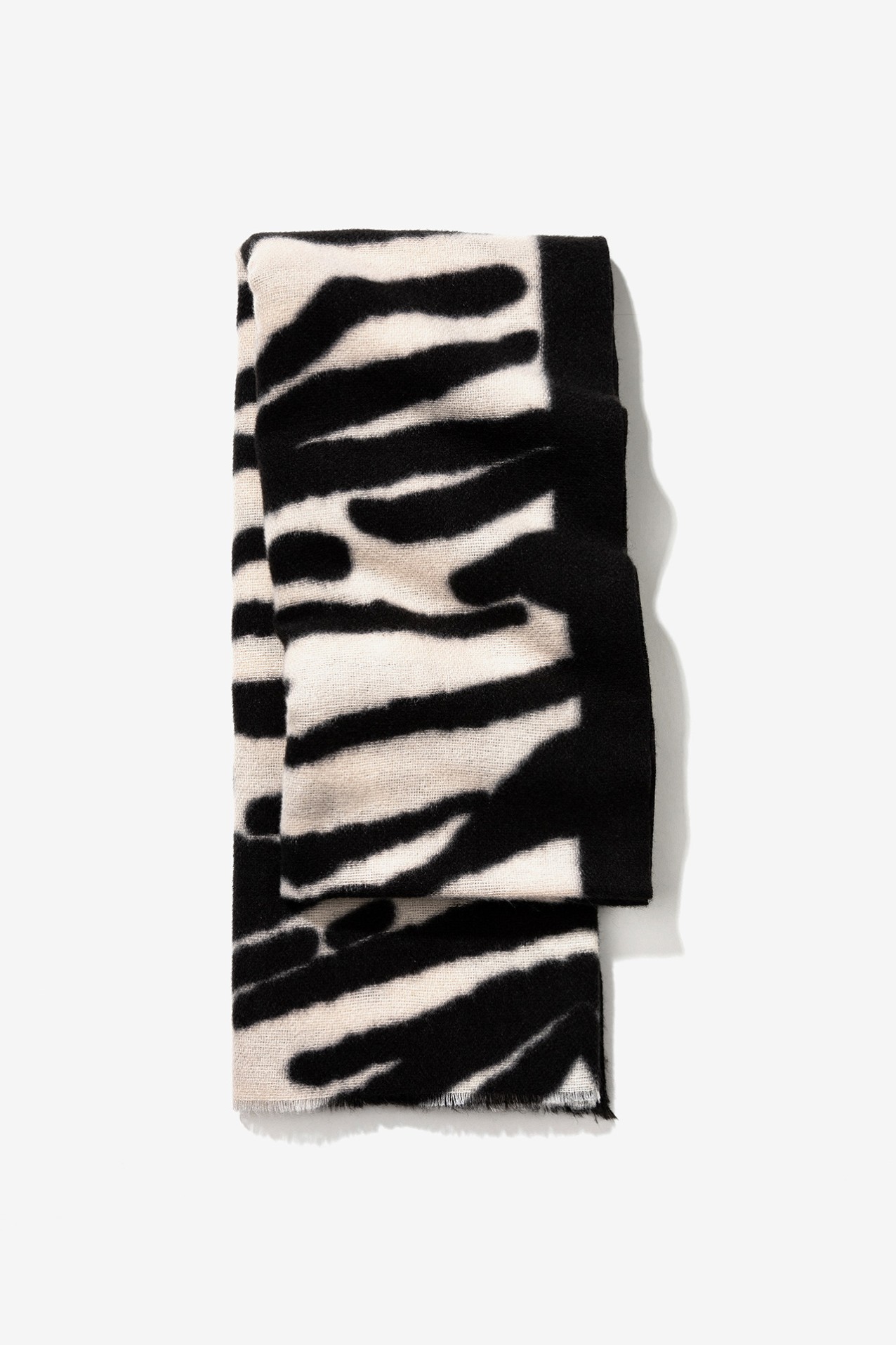 Zebra Printed Carded Scarf