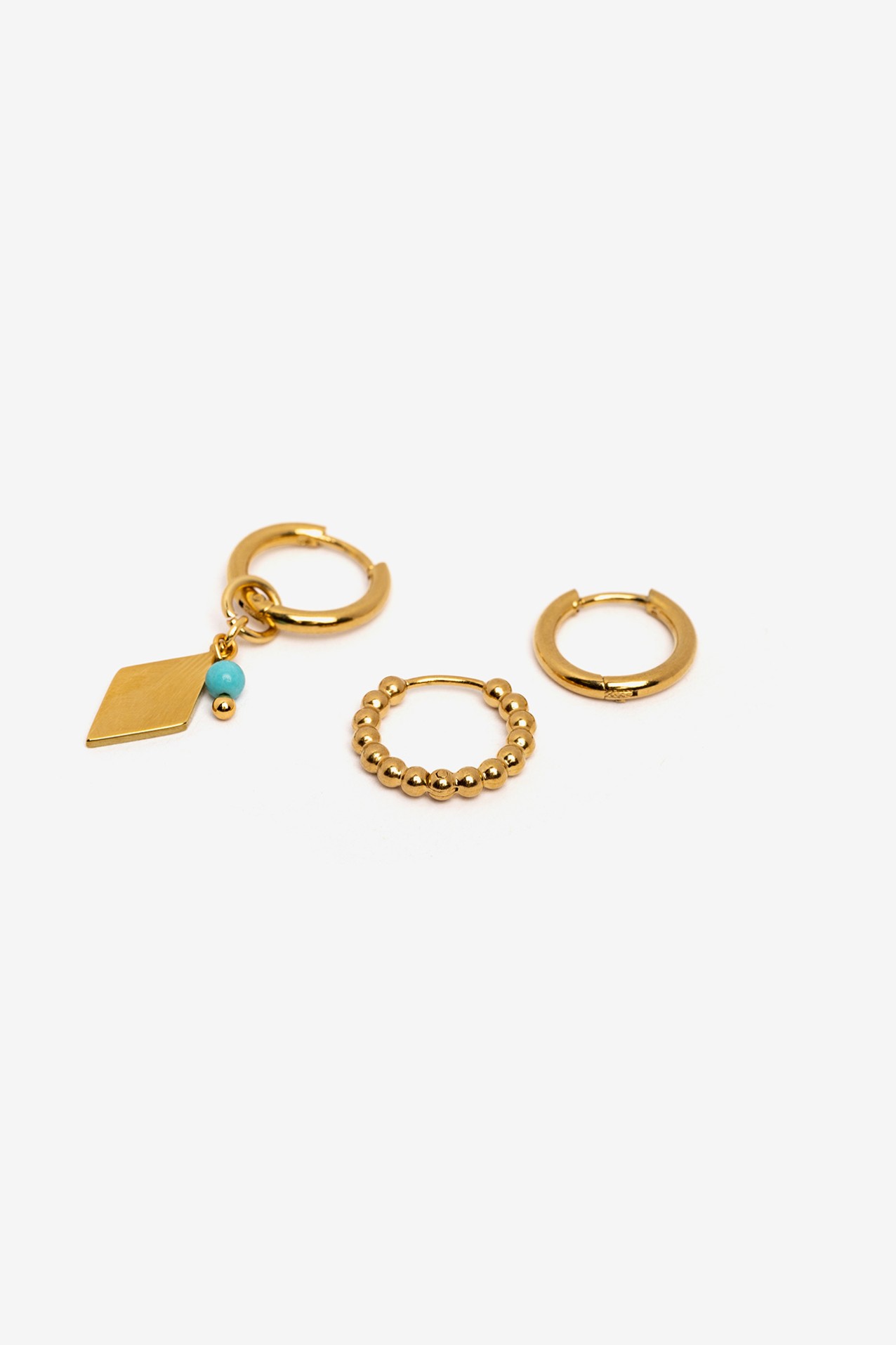 Golden Geometric Earrings