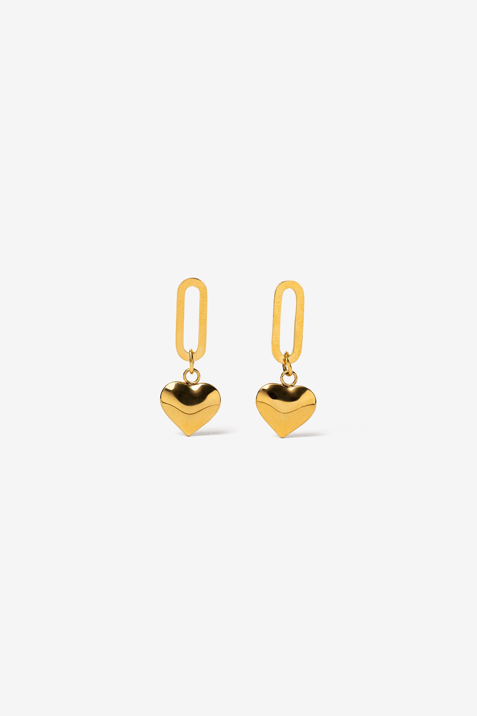 Golden Heart Earrings