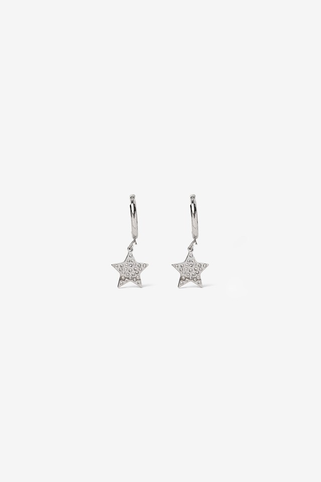 Silver Star Earrings
