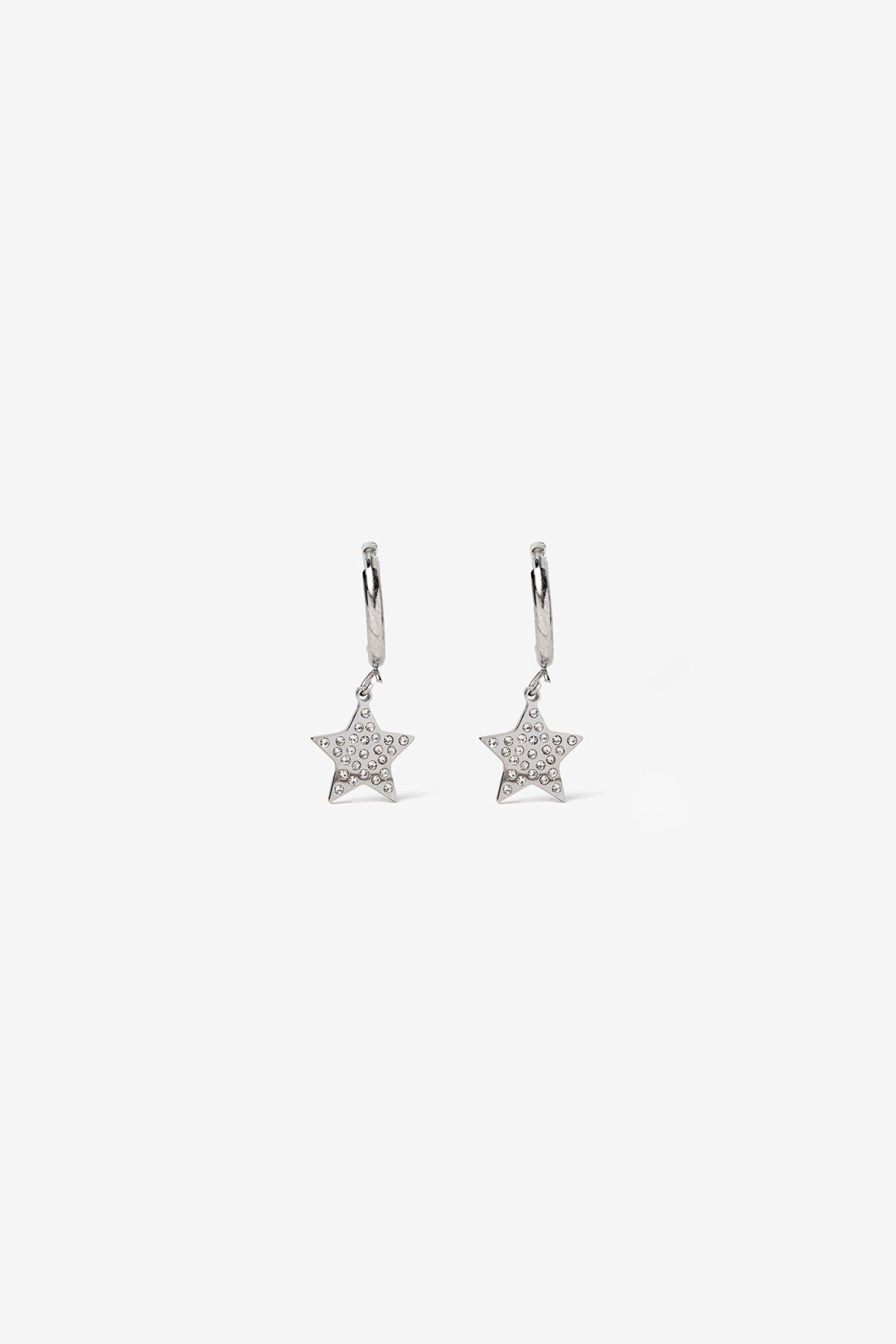 Pendientes Estrella Plateados