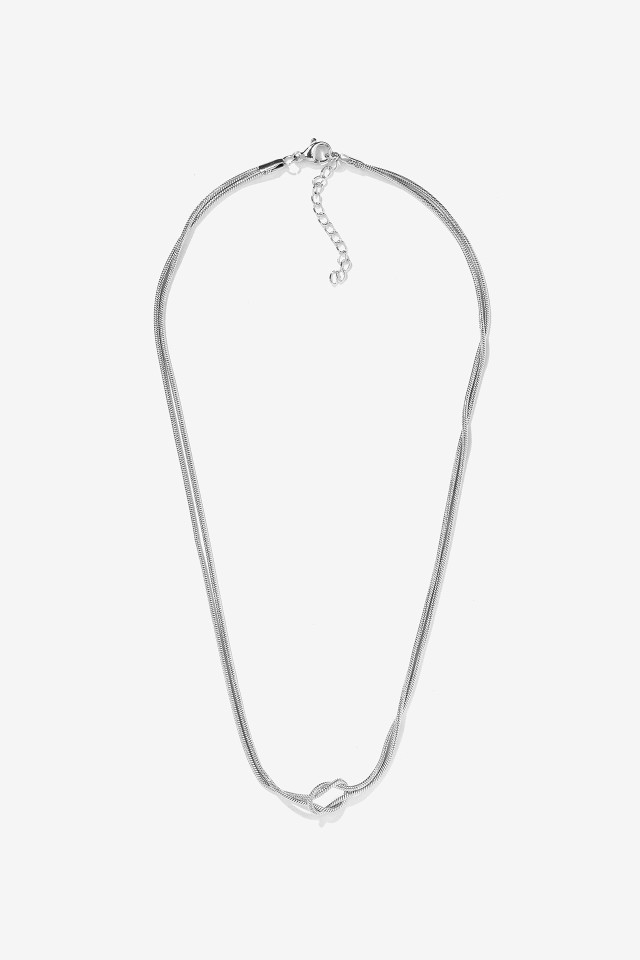 Silver Knot Necklace