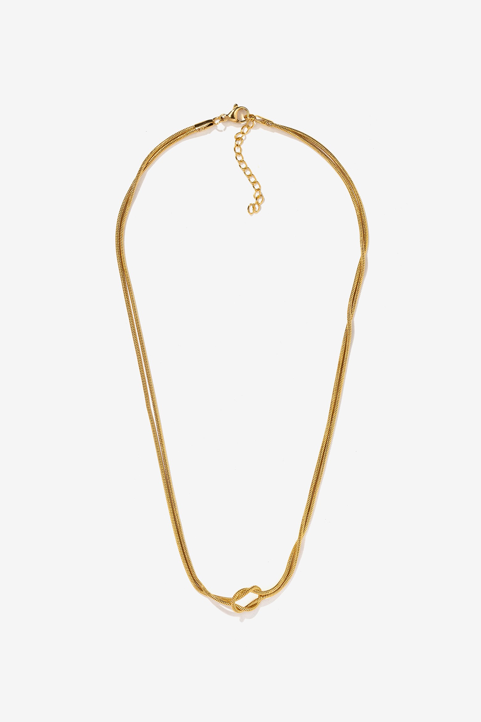 Golden Double Chain Necklace