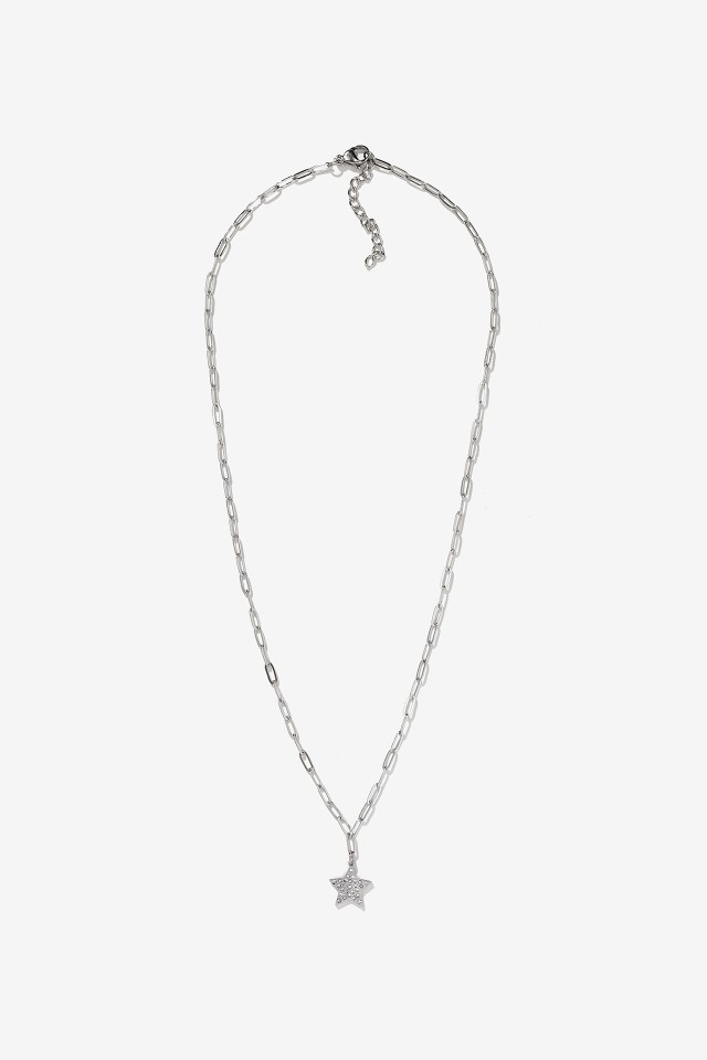 Silver Star Pendant Necklace