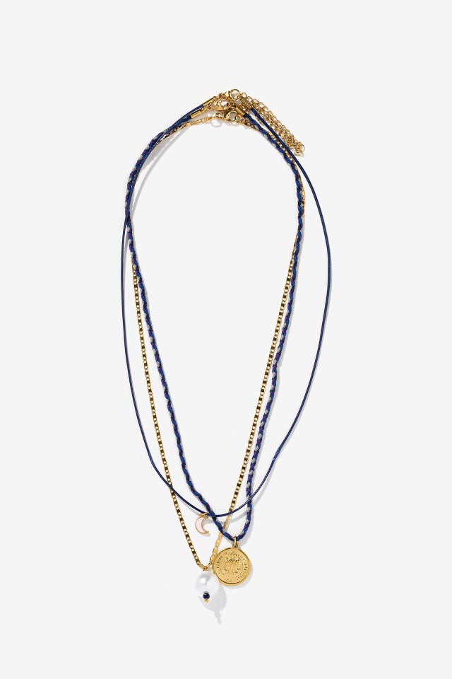 Collar Dorado Multicapa