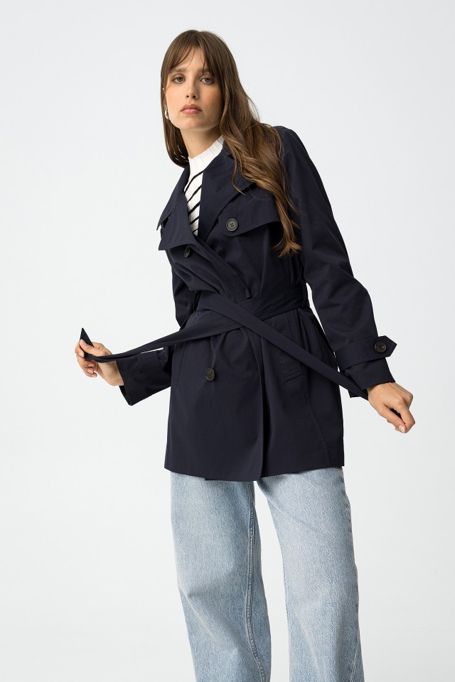 Regular Trench Coat with Belt