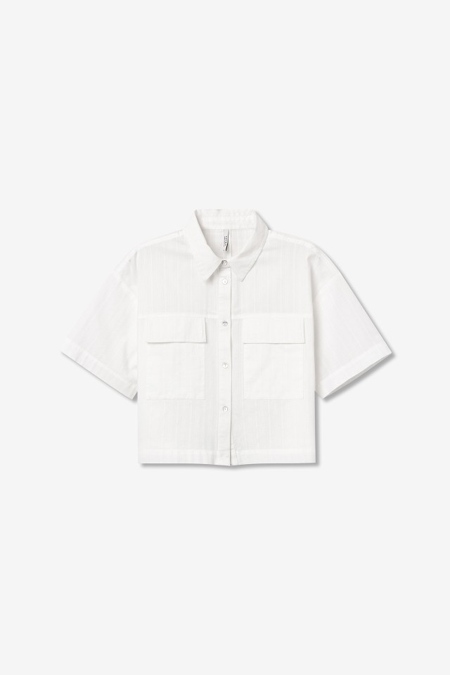 Camisa Cropped a Rayas