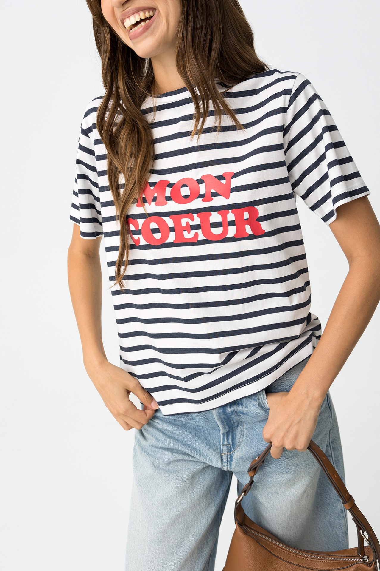 Camiseta a Rayas con Mensaje