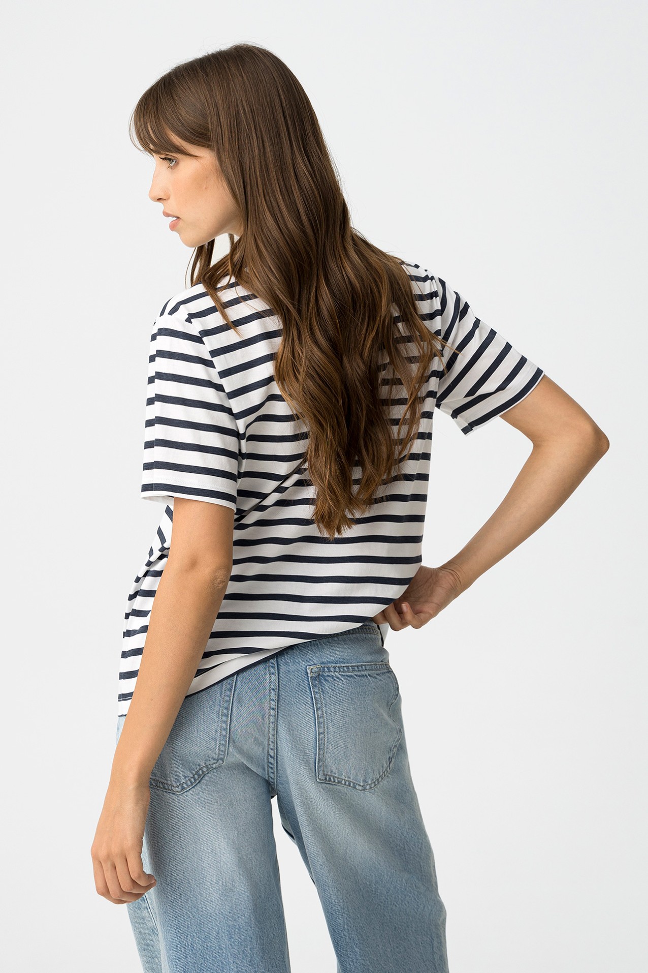 Camiseta a Rayas con Mensaje