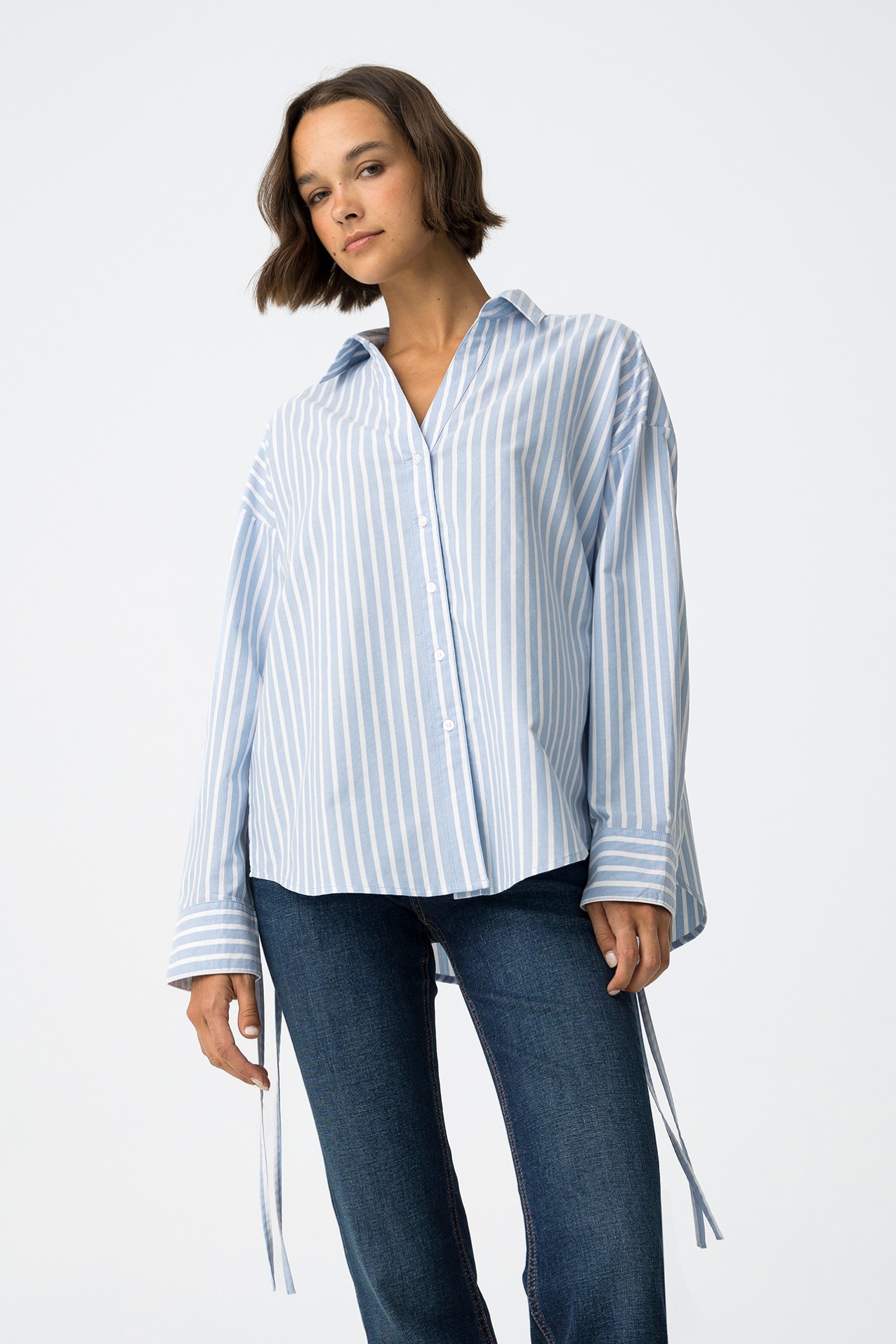 Camisa Relaxed con Rayas
