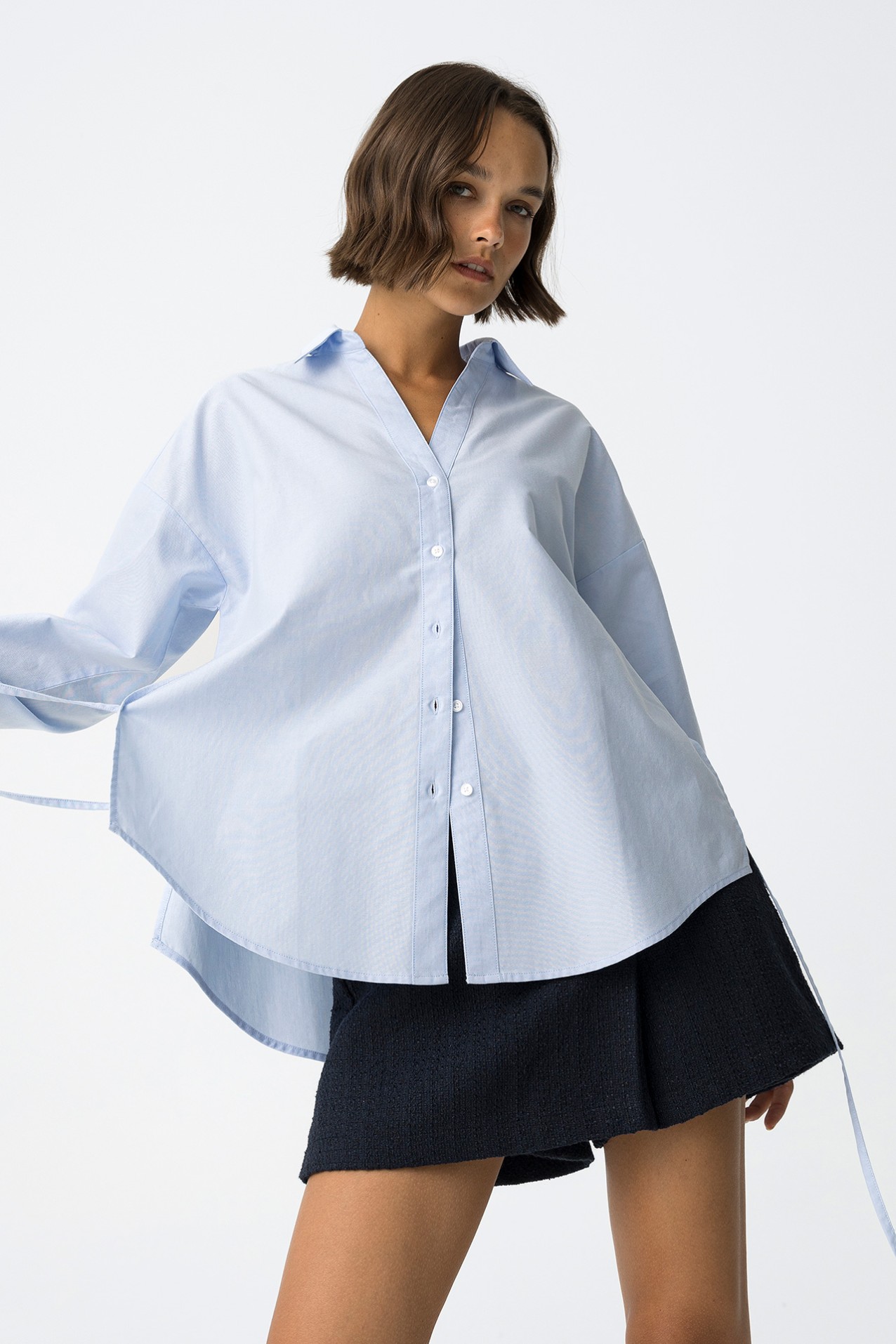 Relaxed Shirt with Ties