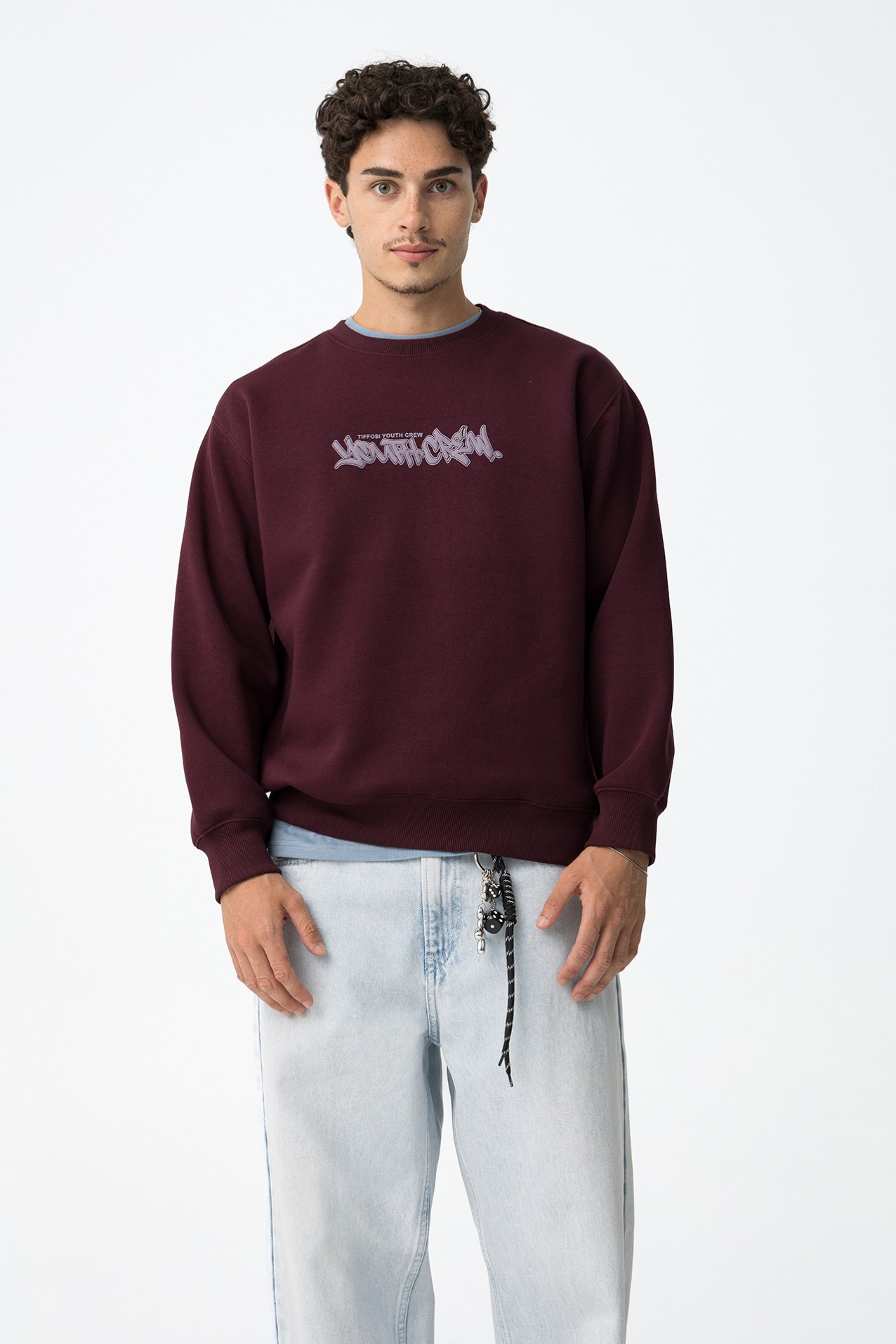 Sweat Relaxed Estampado Grafite