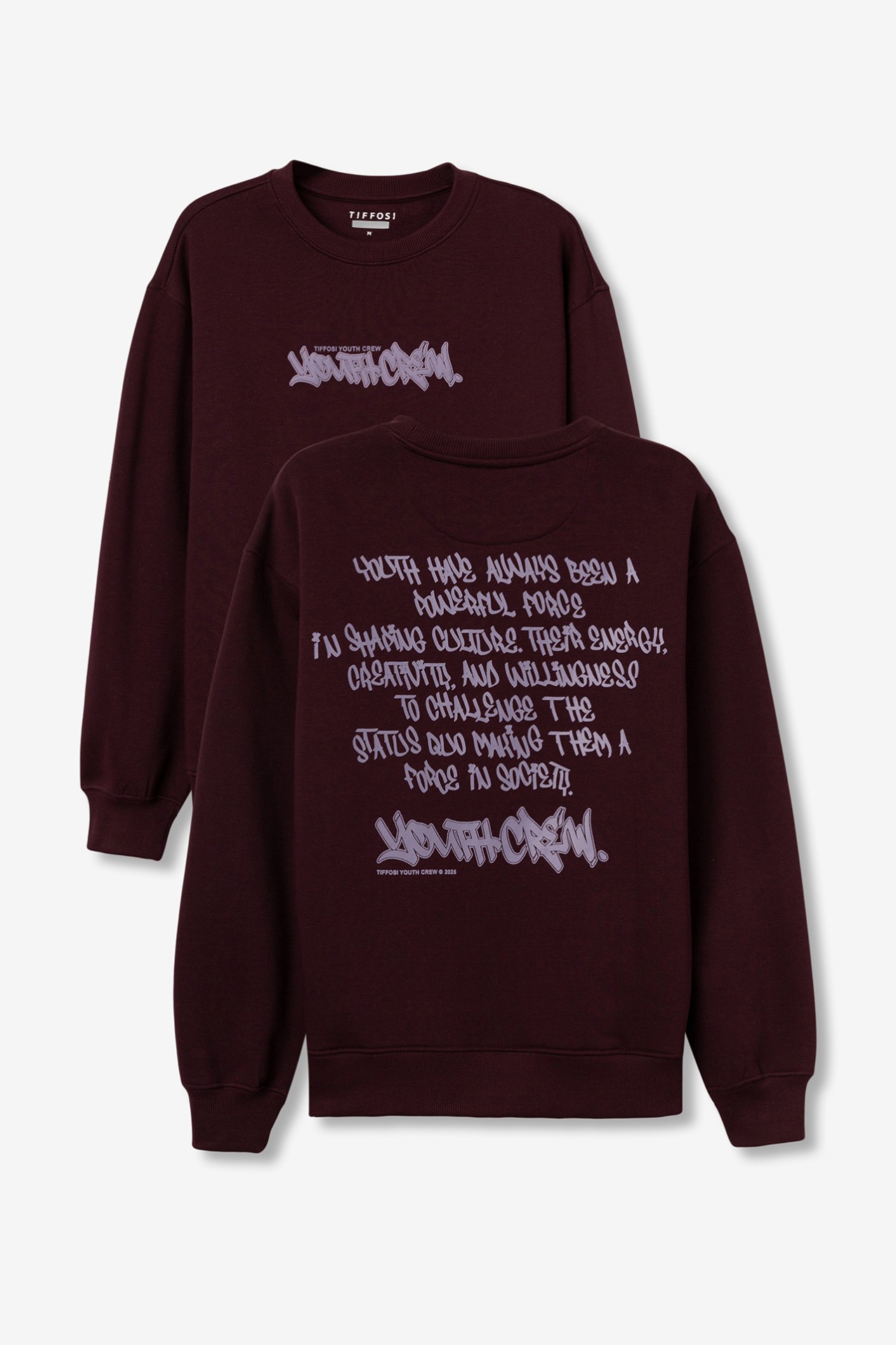 Sweat Relaxed Estampado Grafite