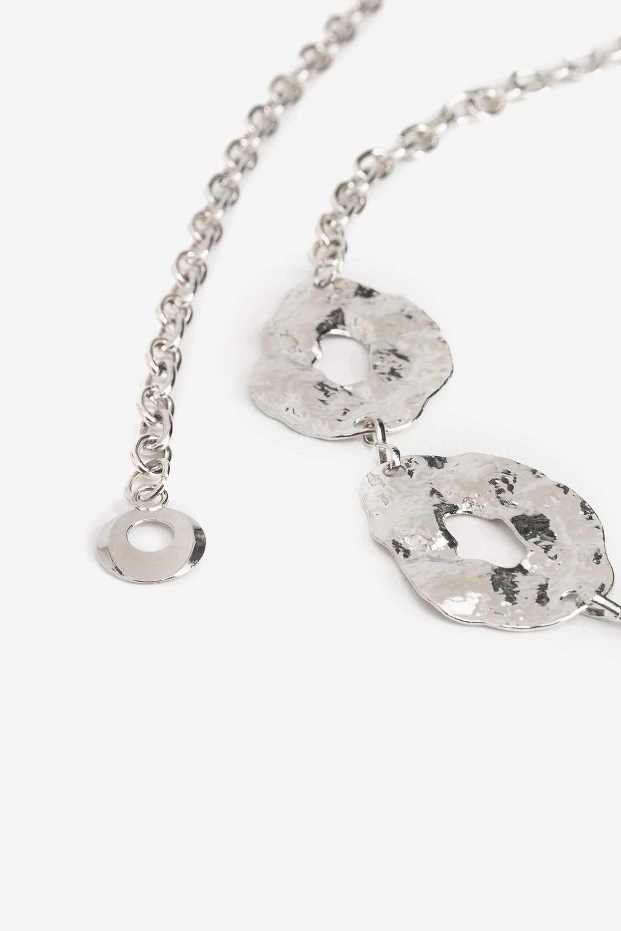 Silver Textured Belt