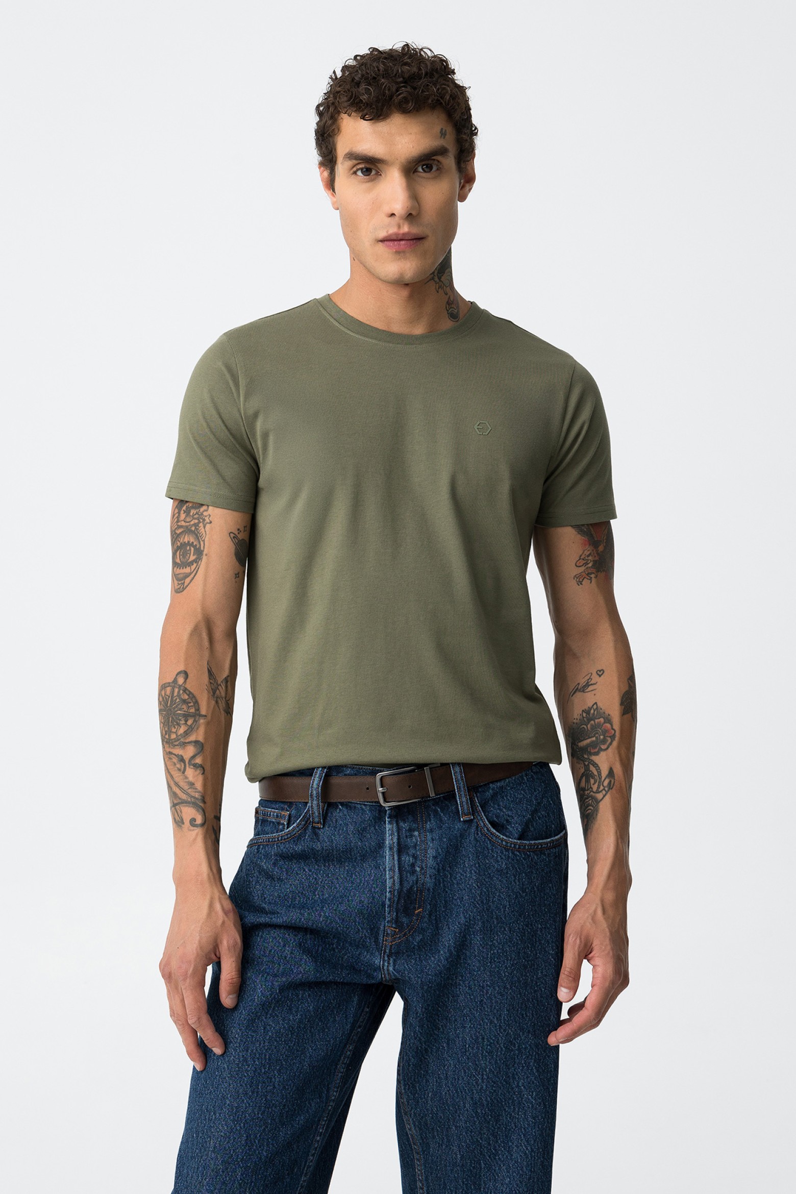 T-shirt Slim com Relevo