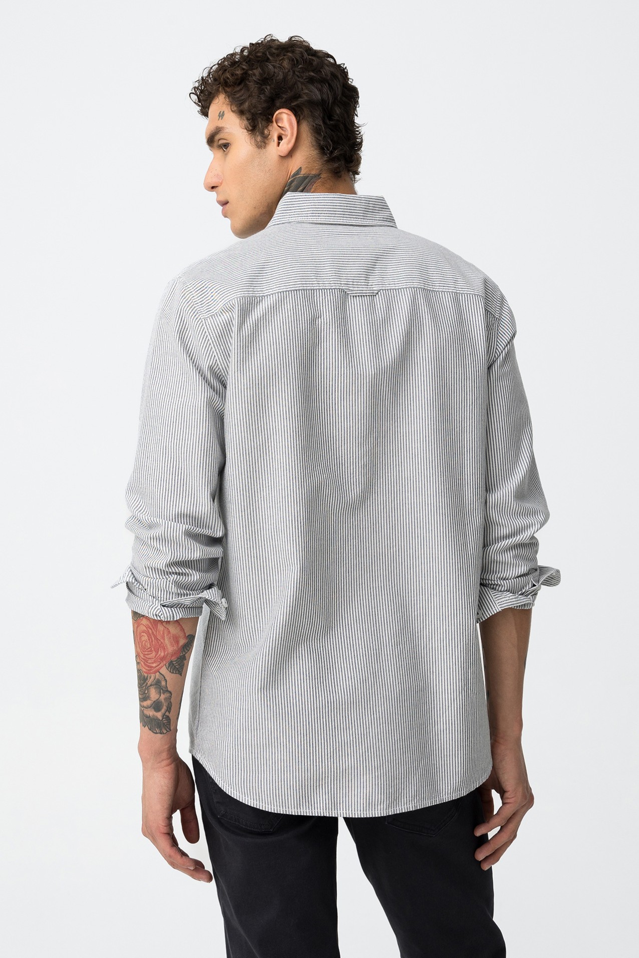 Camisa De Algodn A Rayas