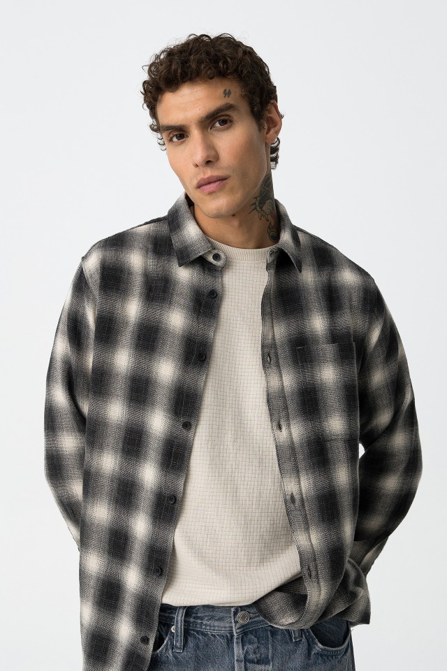Textured Checkered Shirt