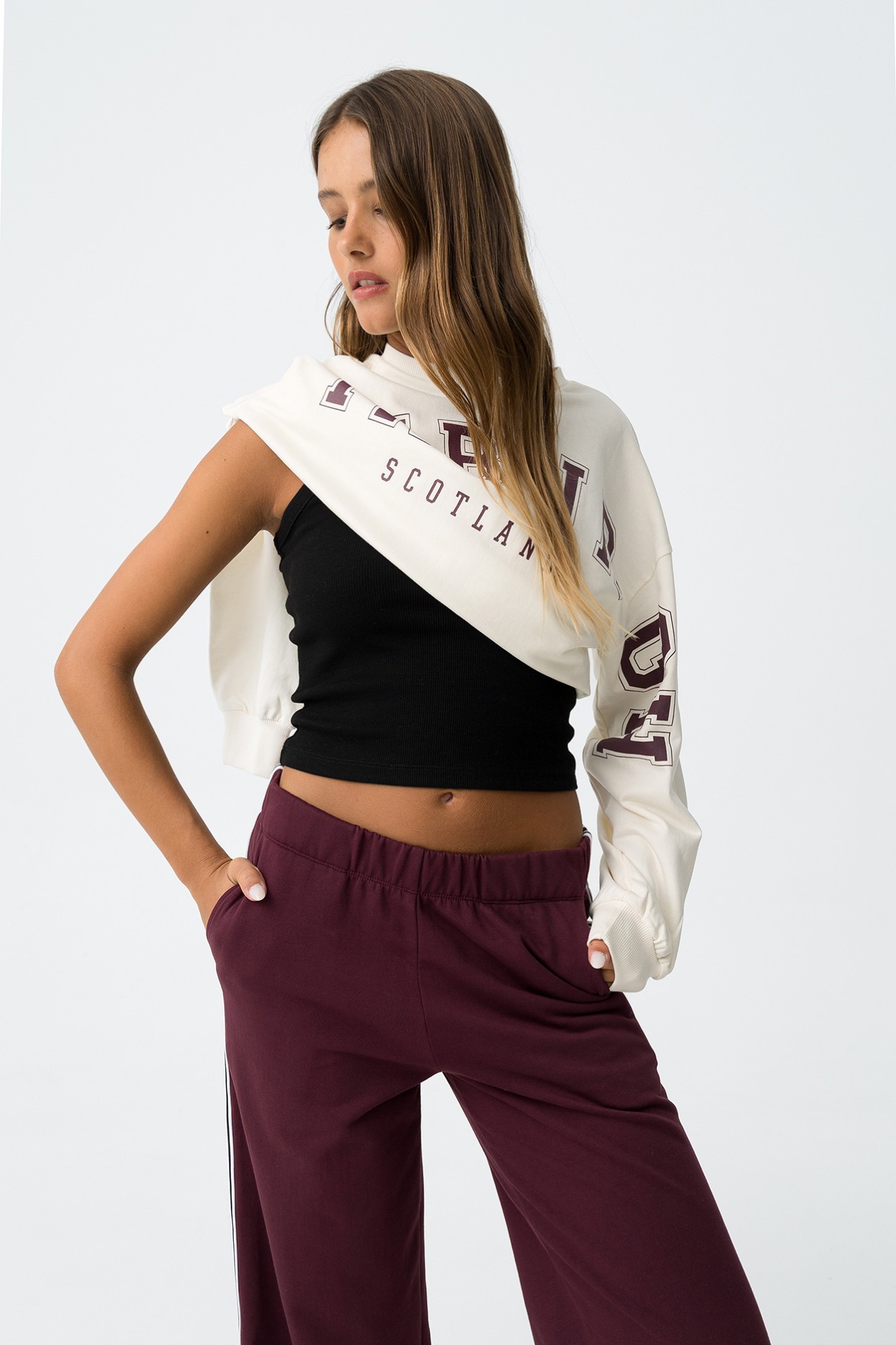 Sweatshirt Relaxed Estampado Mensagem