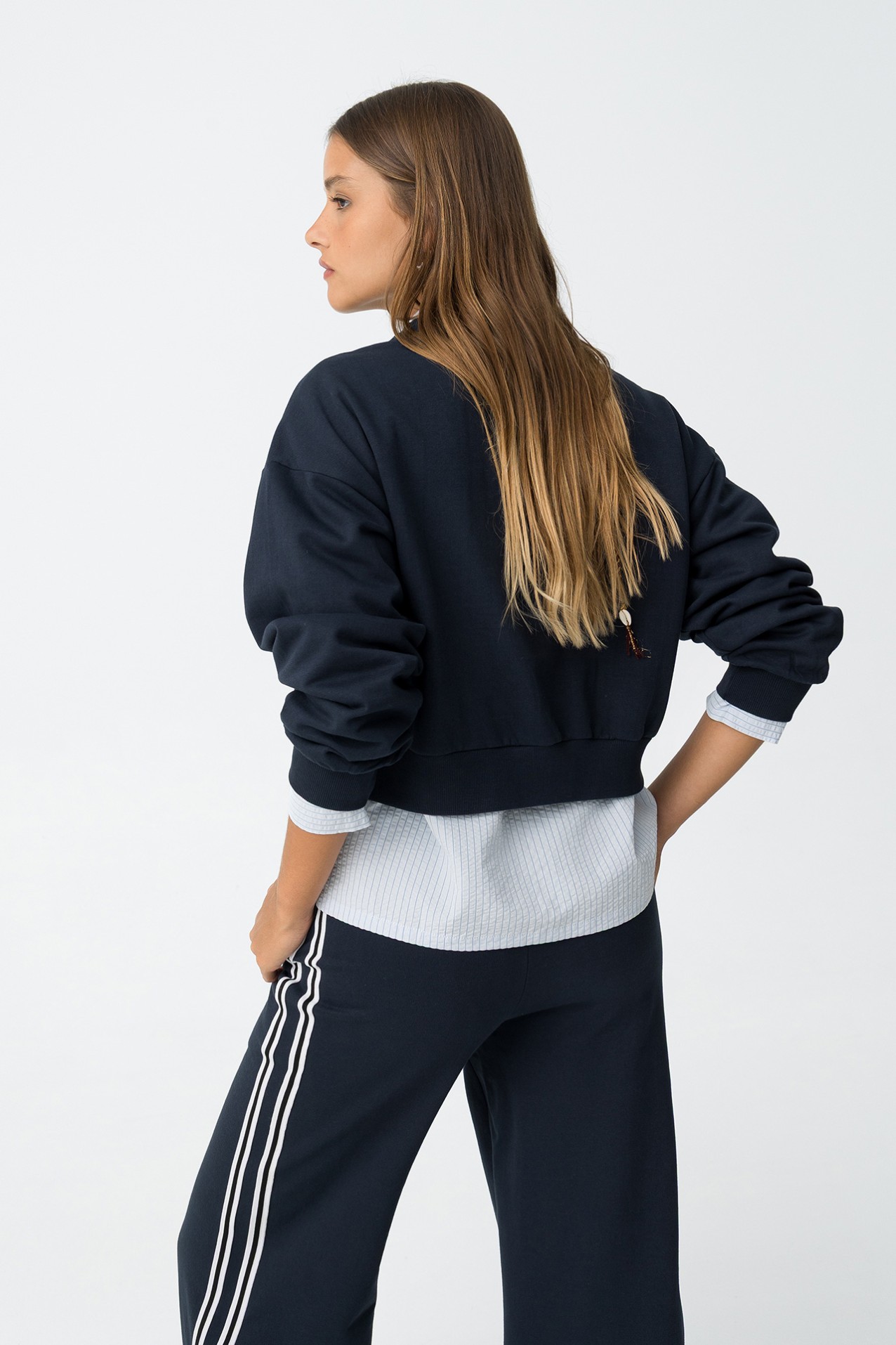 Sudadera Relaxed Con Mensaje Estampado