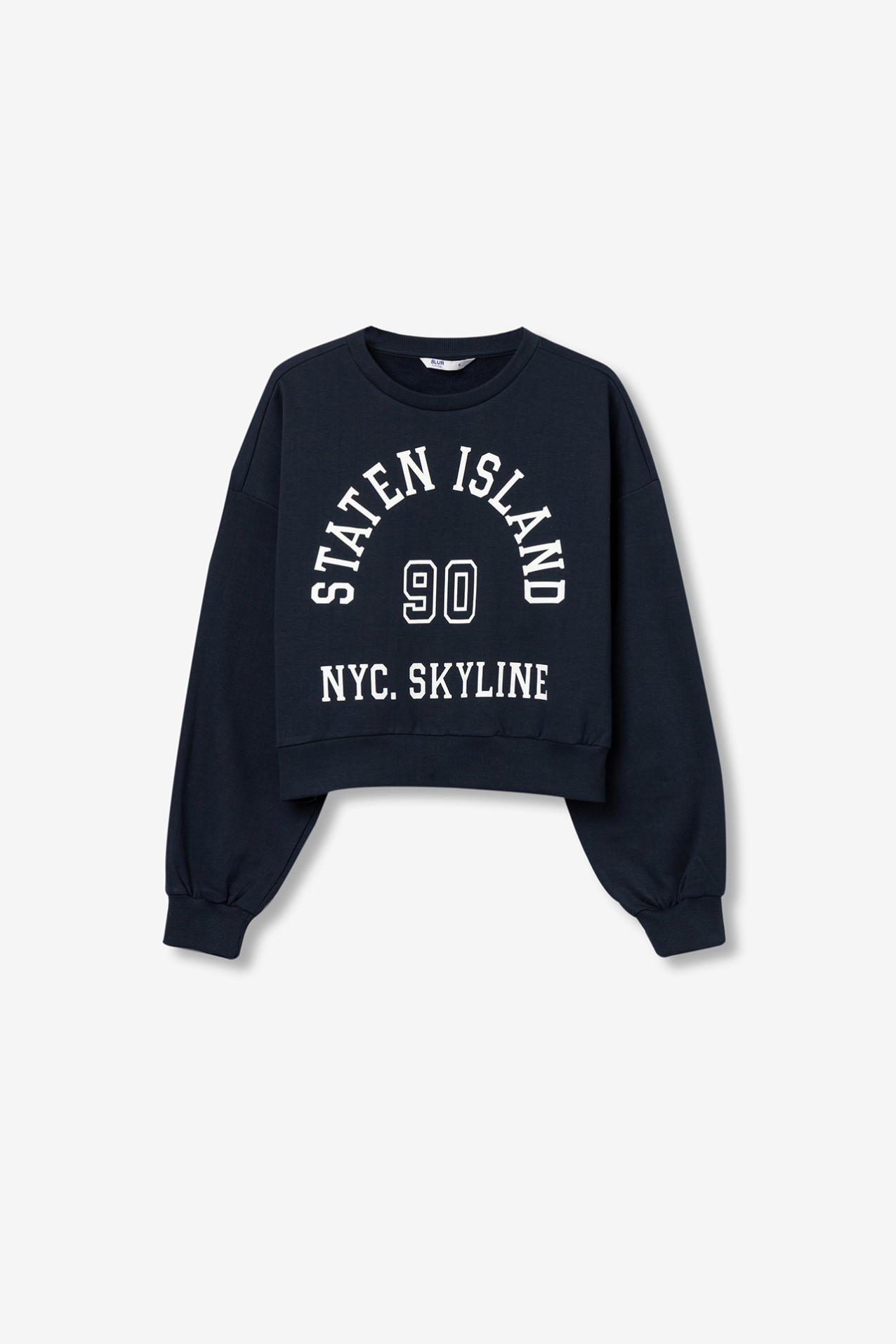 Sudadera Relaxed Con Mensaje Estampado