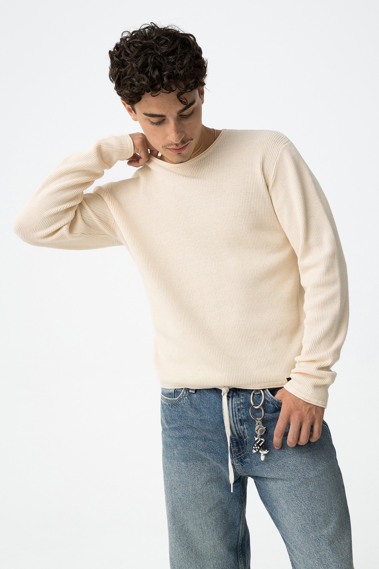 Camisola de Malha Canelada