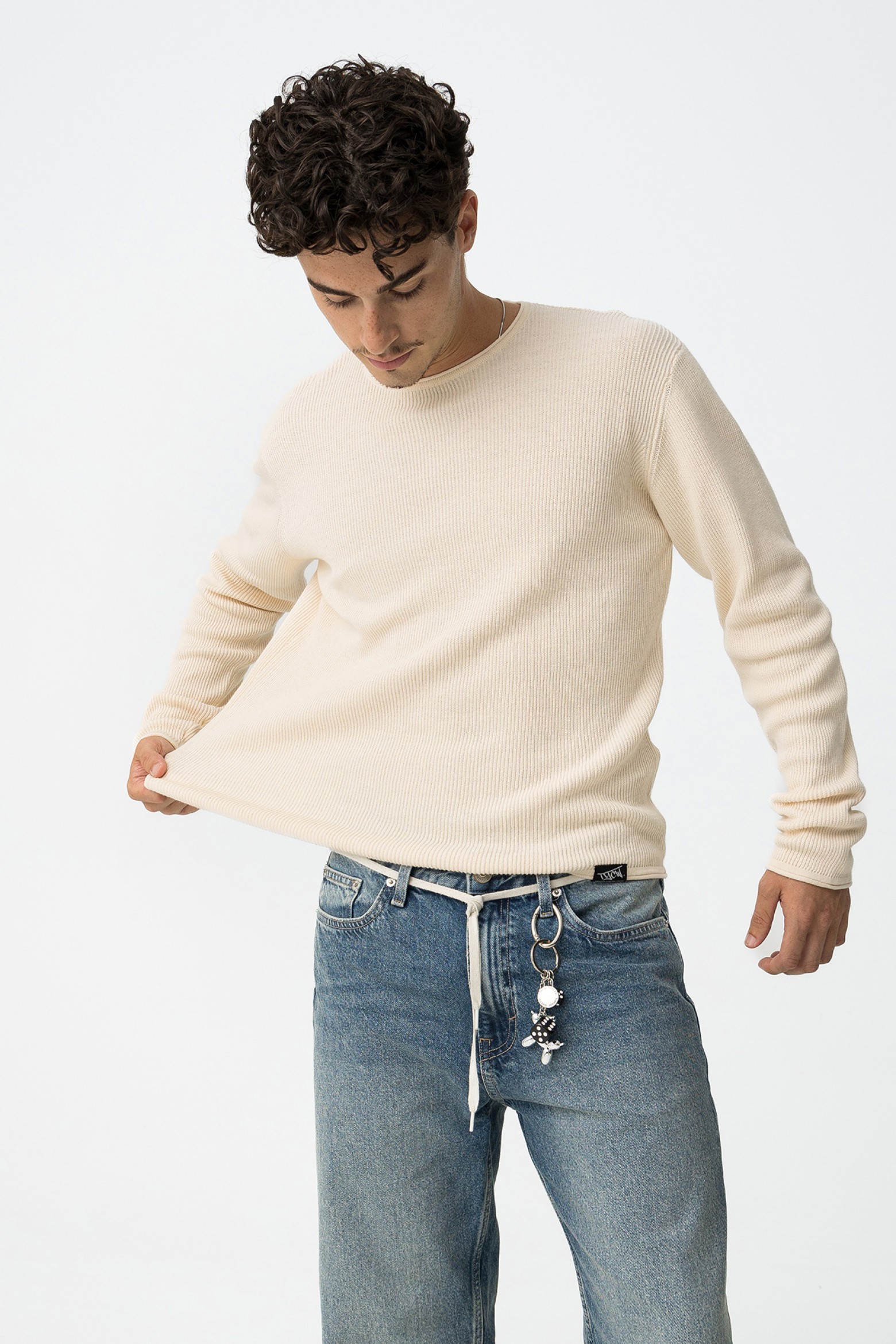 Camisola de Malha Canelada