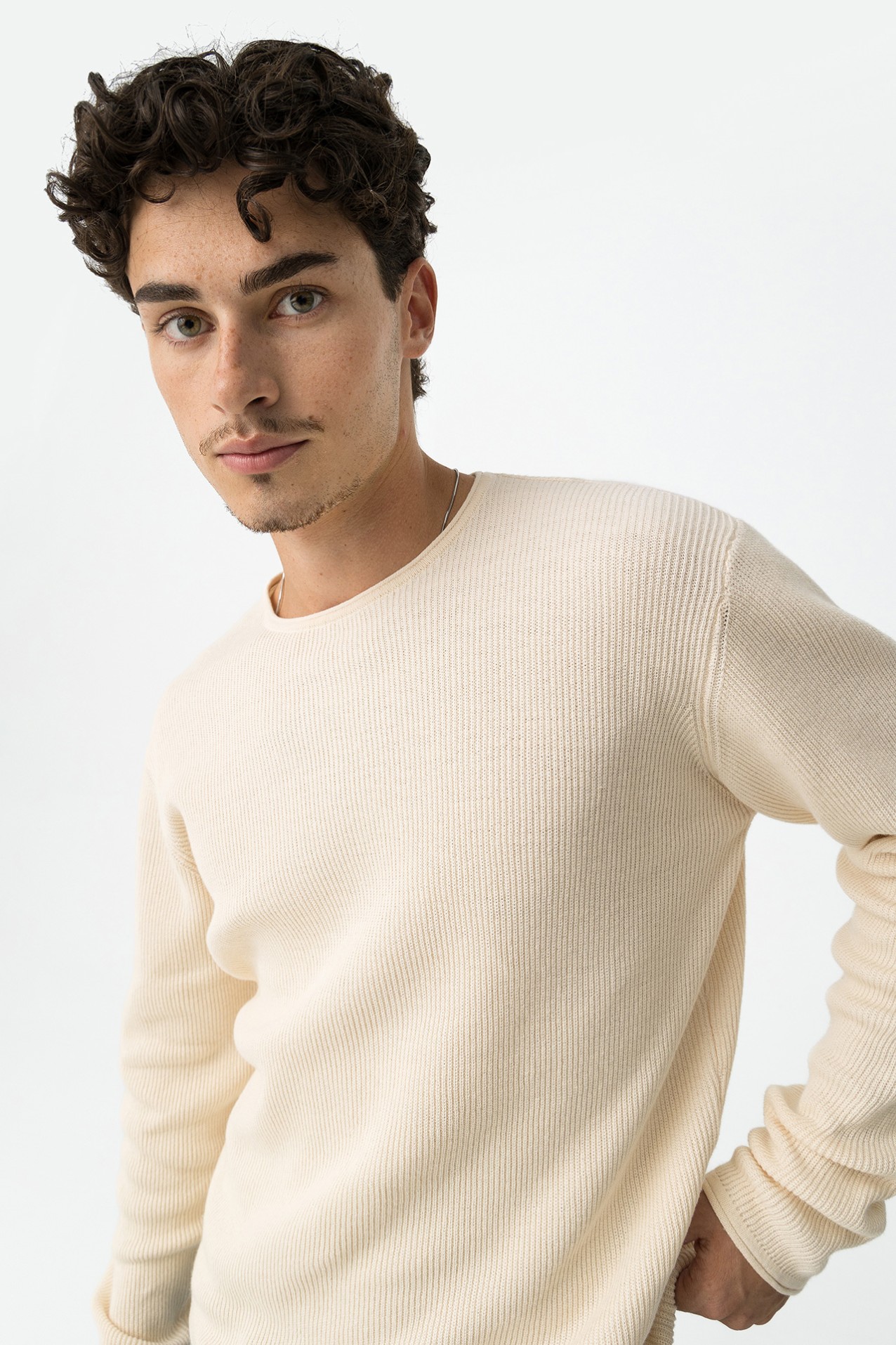 Camisola de Malha Canelada