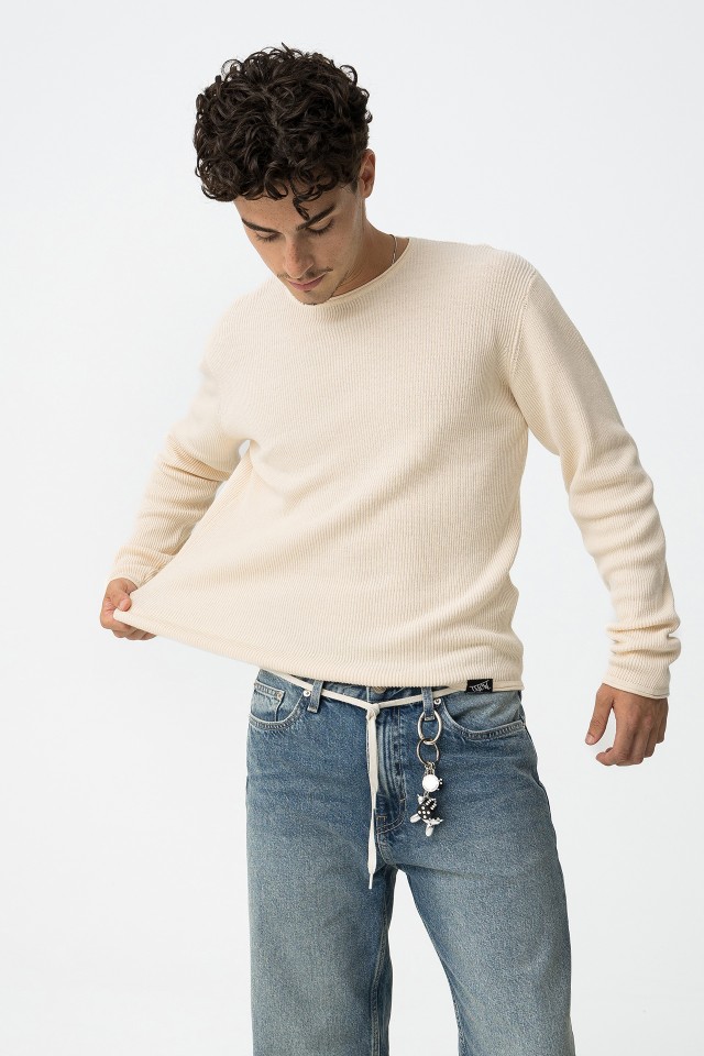 Camisola de Malha Canelada