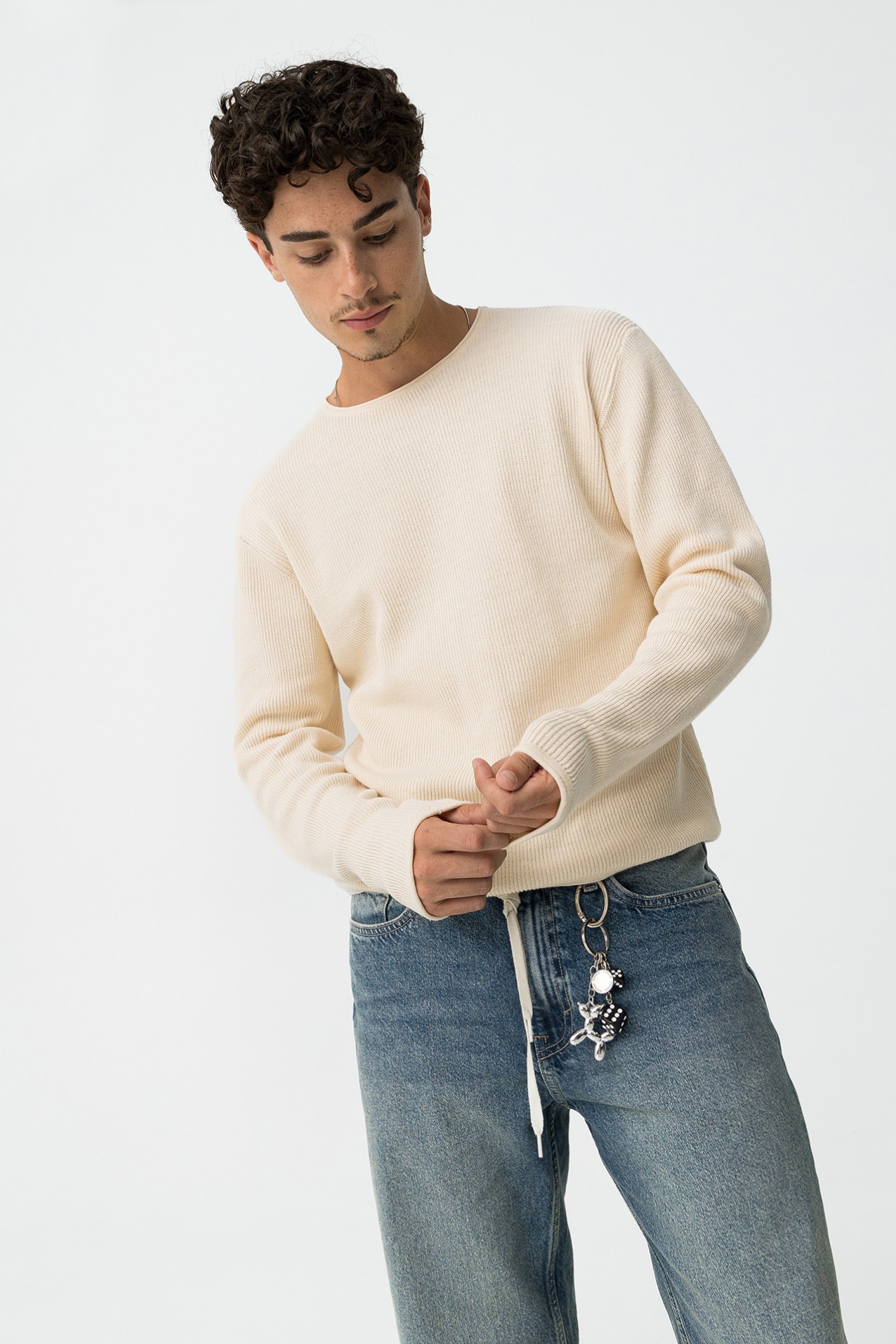 Camisola de Malha Canelada