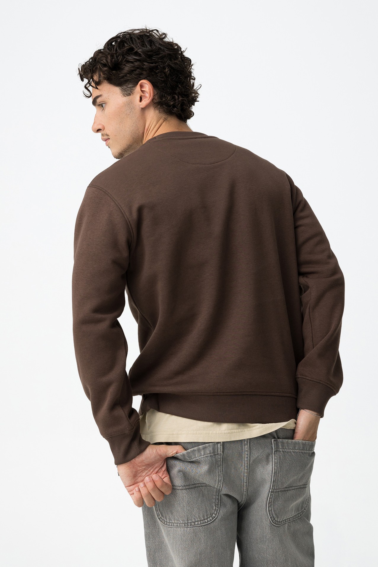 Sweatshirt with Raised Embroidery