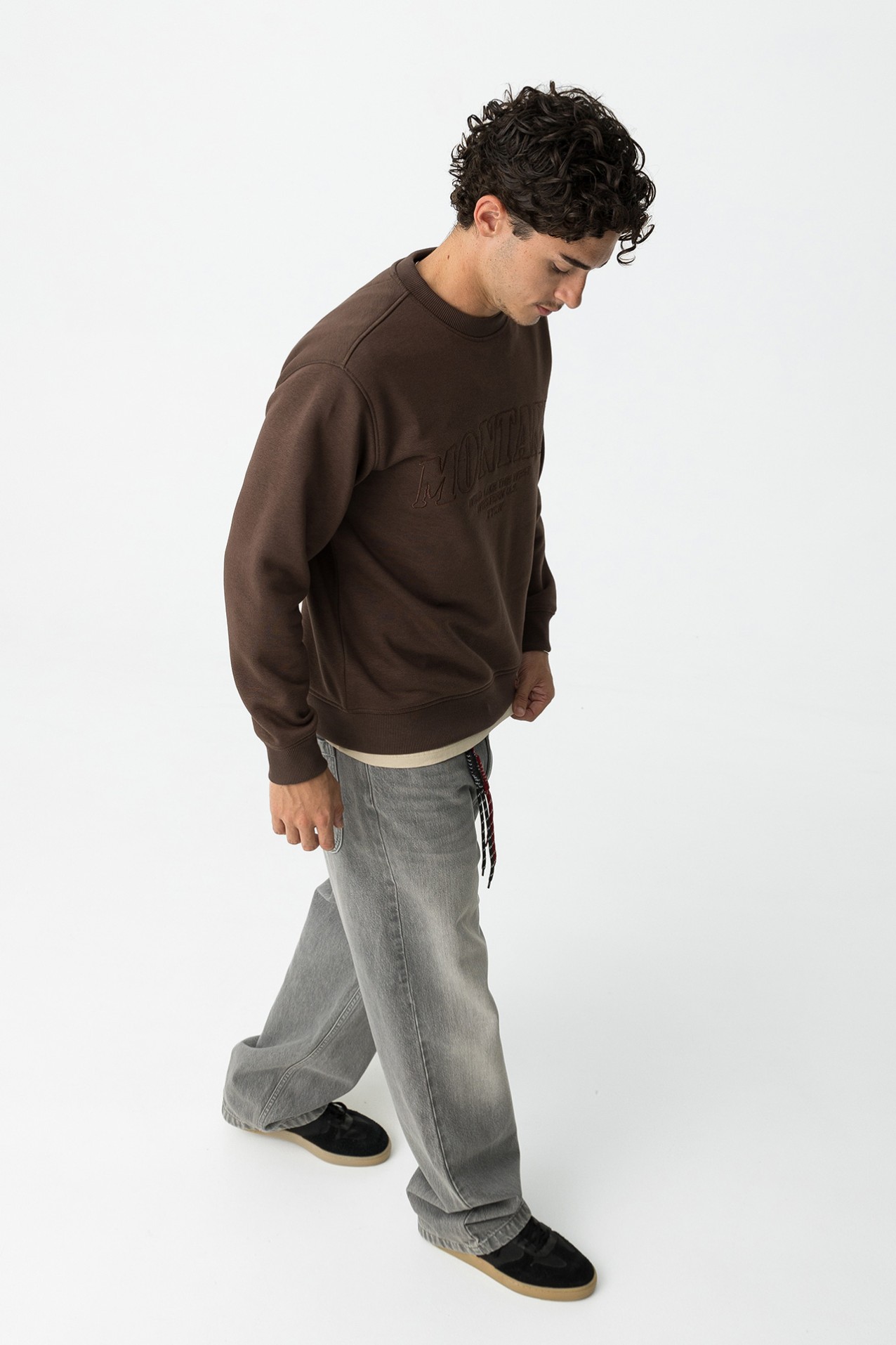 Sweatshirt with Raised Embroidery