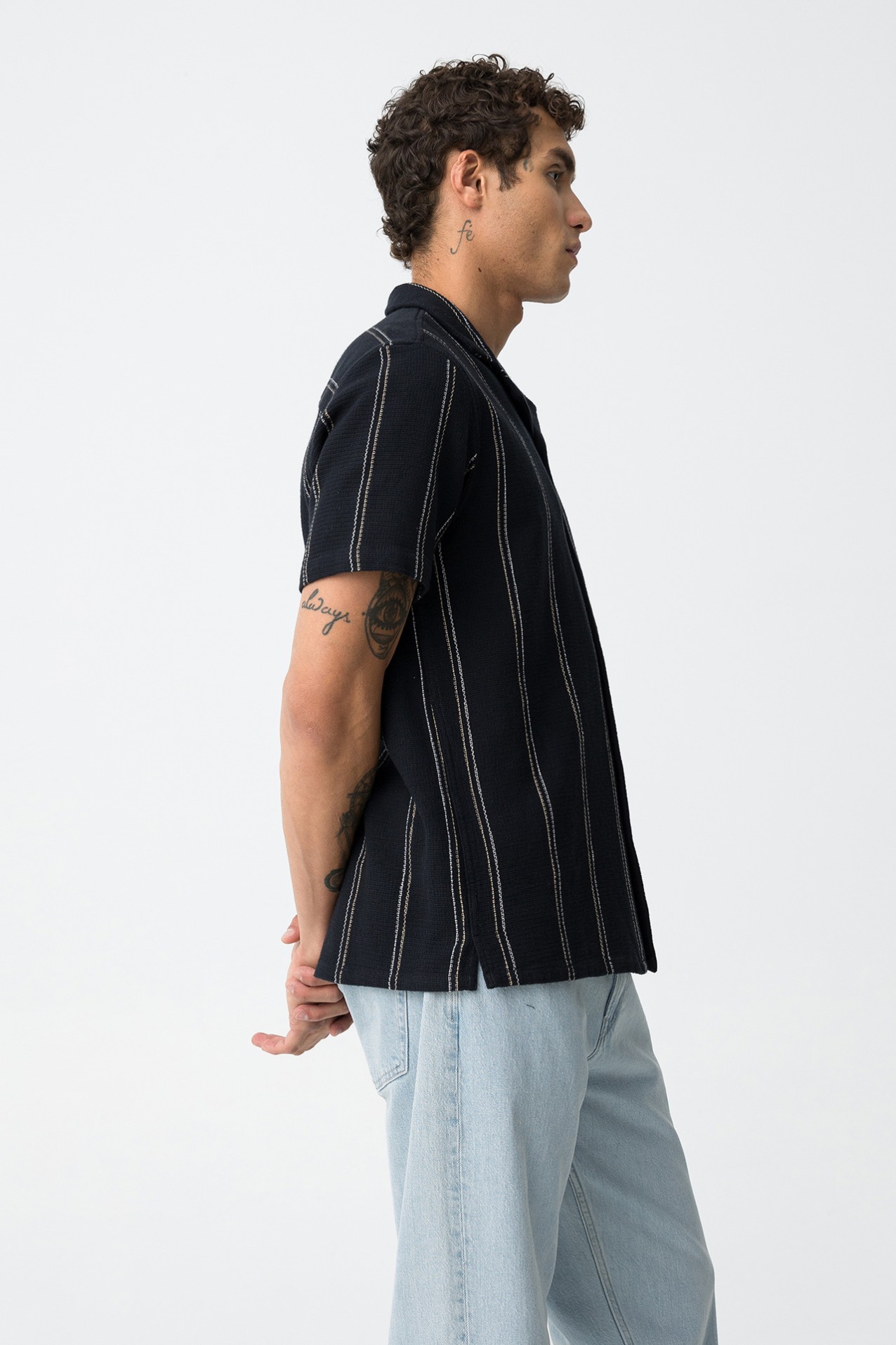 Camisa Texturizada s Riscas