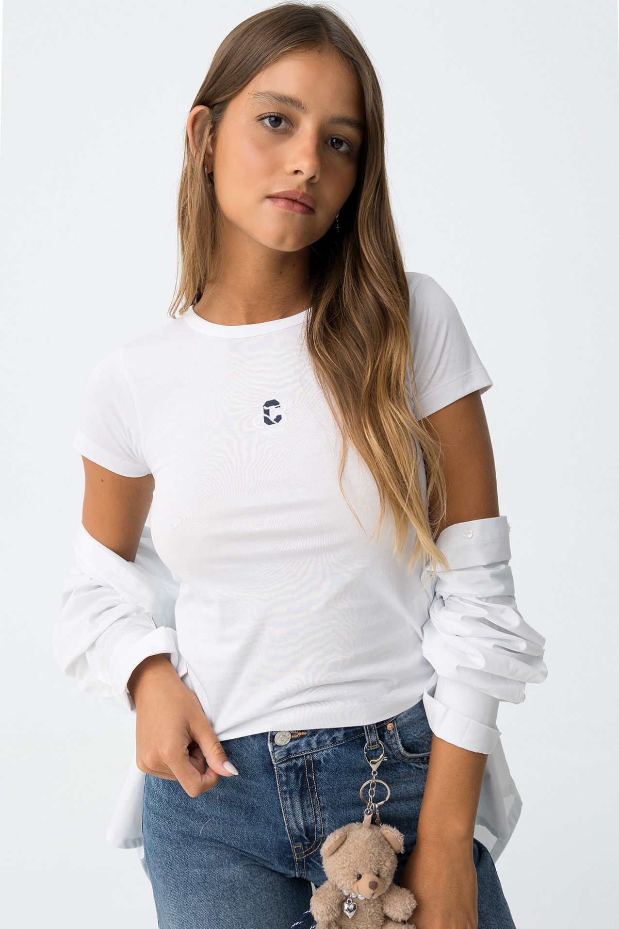 T-shirt Slim Fit Bordada